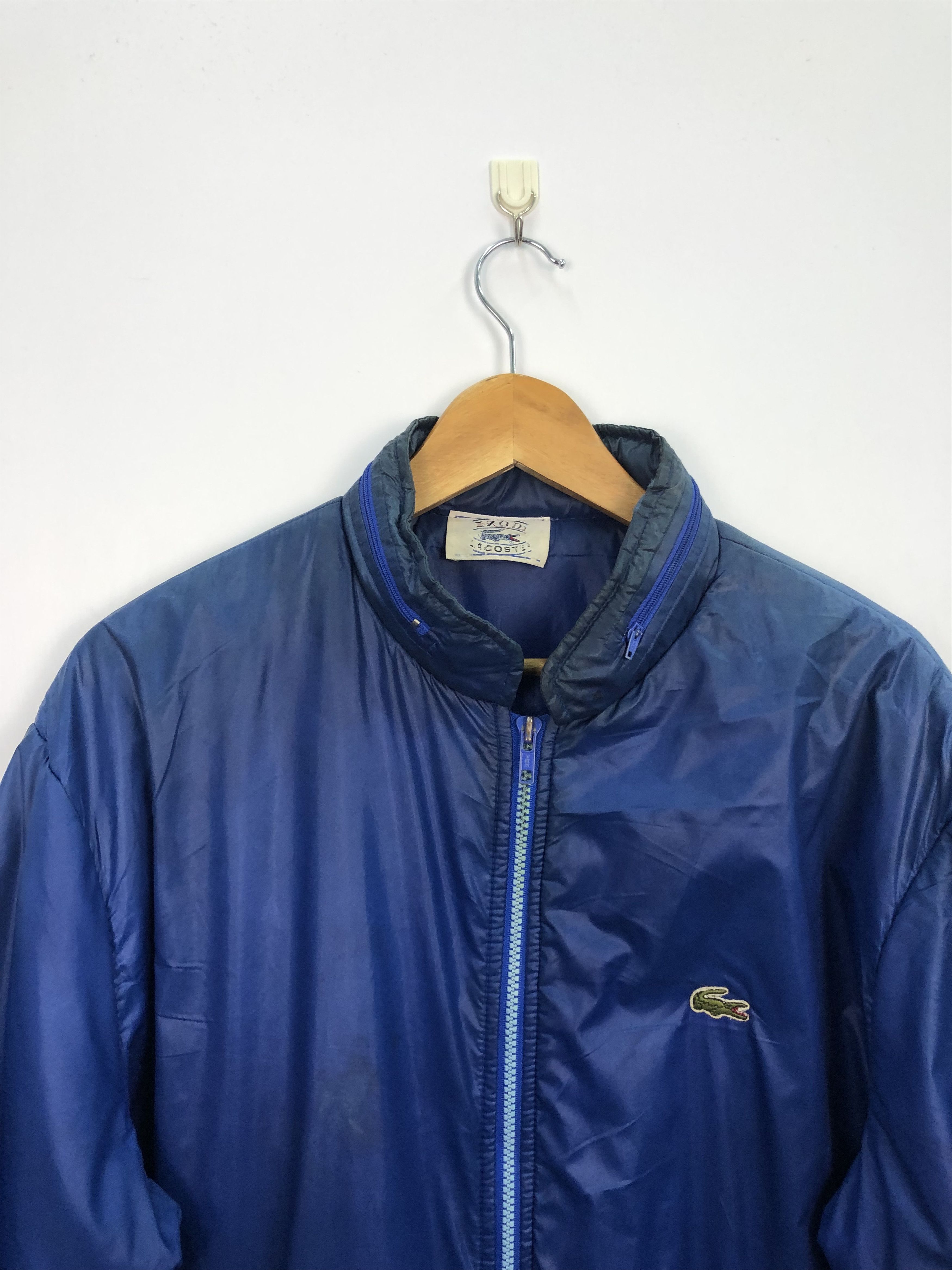 Lacoste Vintage Lacoste Puffer Jacket Blue Kanye West Style J0121 Size US XL / EU 56 / 4 - 4 Thumbnail