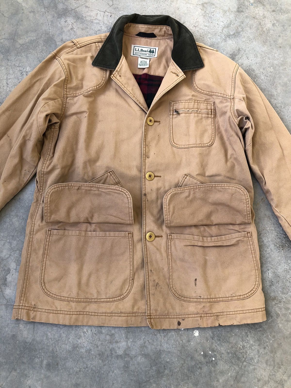 L.L. Bean LL Bean Vintage Barn Chore Lined Hunting Coat Jacket Size US M / EU 48-50 / 2 - 5 Thumbnail