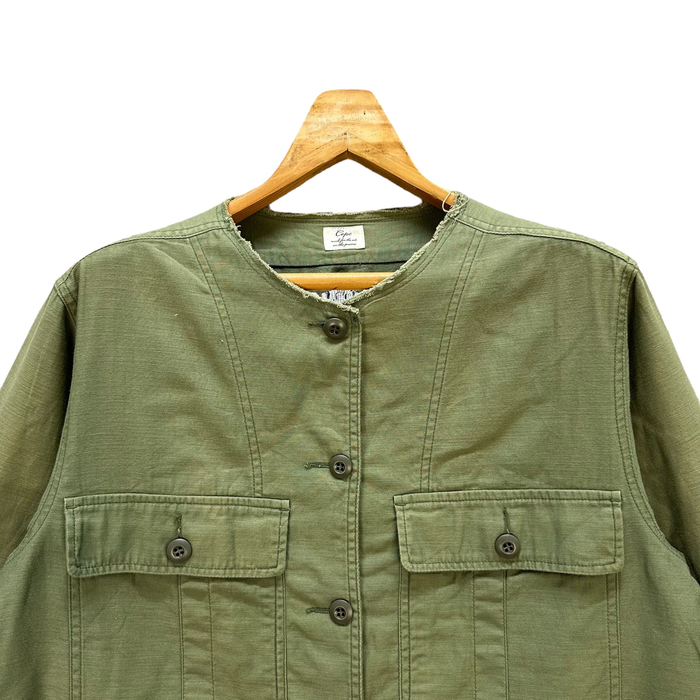 Japanese Brand CEPO Native Logo Button Shirt Jacket #A4-0080 Size M / US 6-8 / IT 42-44 - 5 Thumbnail
