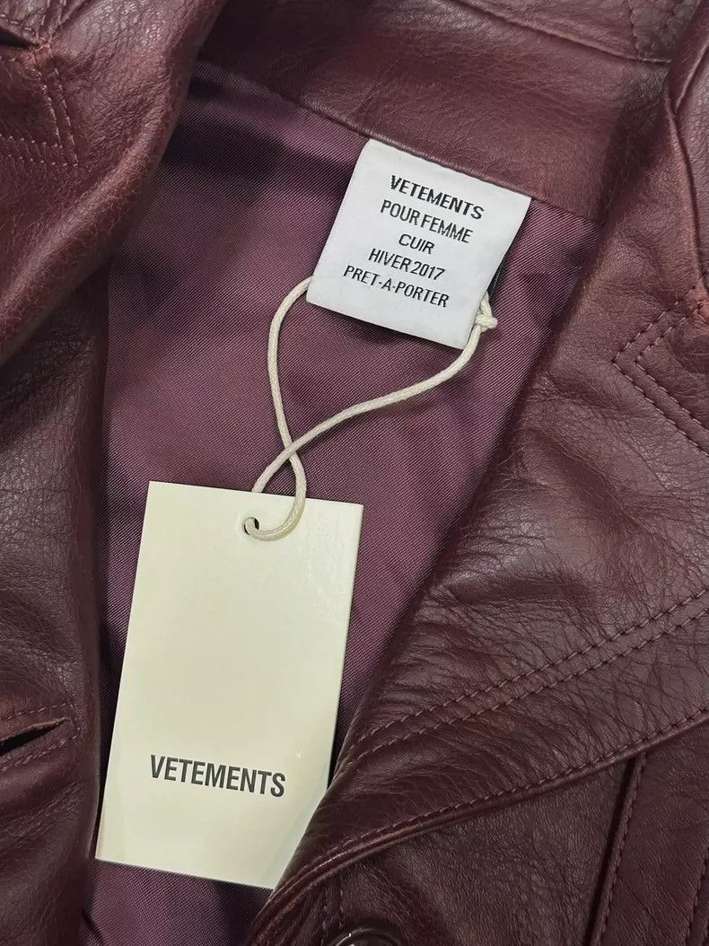 Vetements Vetements FW16 deconstructed worn look rust-brown leather Size US M / EU 48-50 / 2 - 3 Thumbnail