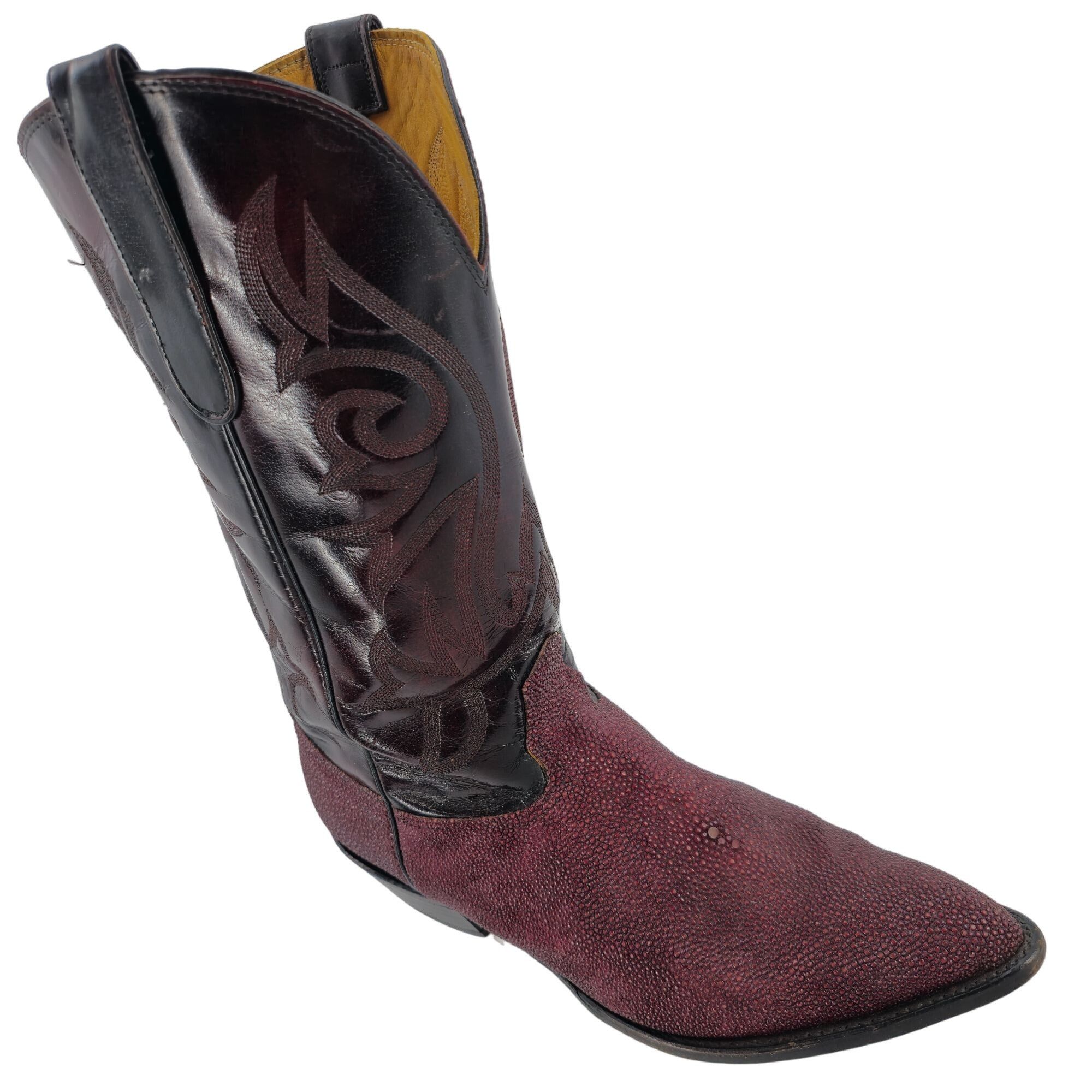 Nocona Nocona Stingray Red Mens Size 11.5D Maroon Burgundy Leather Size US 11.5 / EU 44-45 - 1 Thumbnail