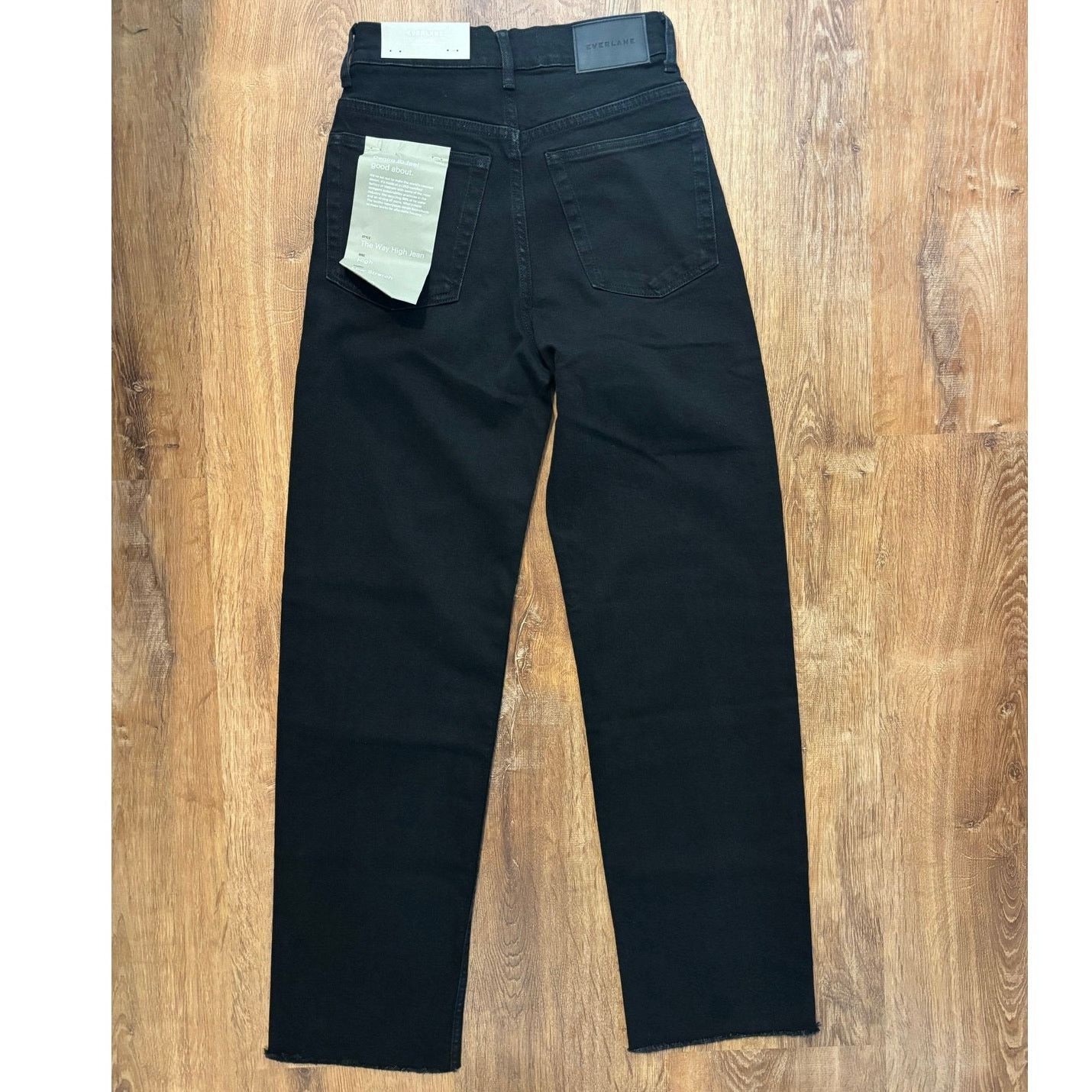 Everlane NWT Everlane The Way-High Jean In Coal Black Size 23 Long Size 23" - 8 Thumbnail
