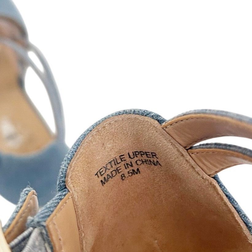 Other Talbots Denim Strappy Espadrille Wedges Sz 8.5 Size US 8.5 / IT 38.5 - 6 Thumbnail