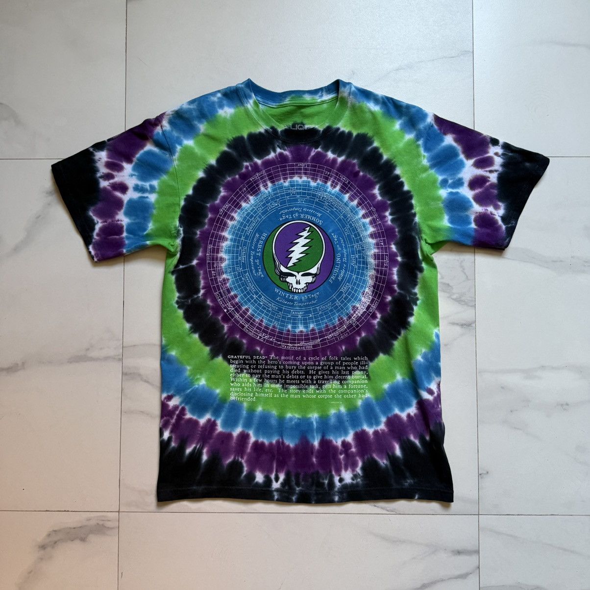 Grateful Dead × Liquid Blue Vintage 2000 Grateful Dead Calendar T-Shirt Size US M / EU 48-50 / 2 - 2 Thumbnail