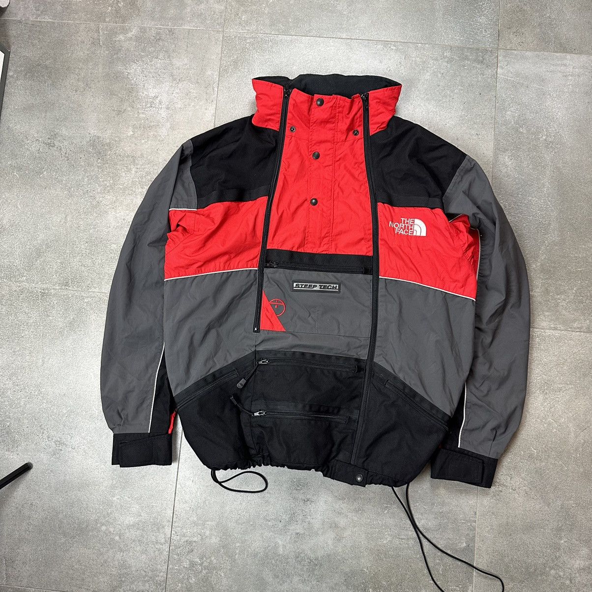 Image of Outdoor Life x The North Face Step-Tech Vintage Jacket Outdoor Gorpcore in Red, Men's (Size XL)