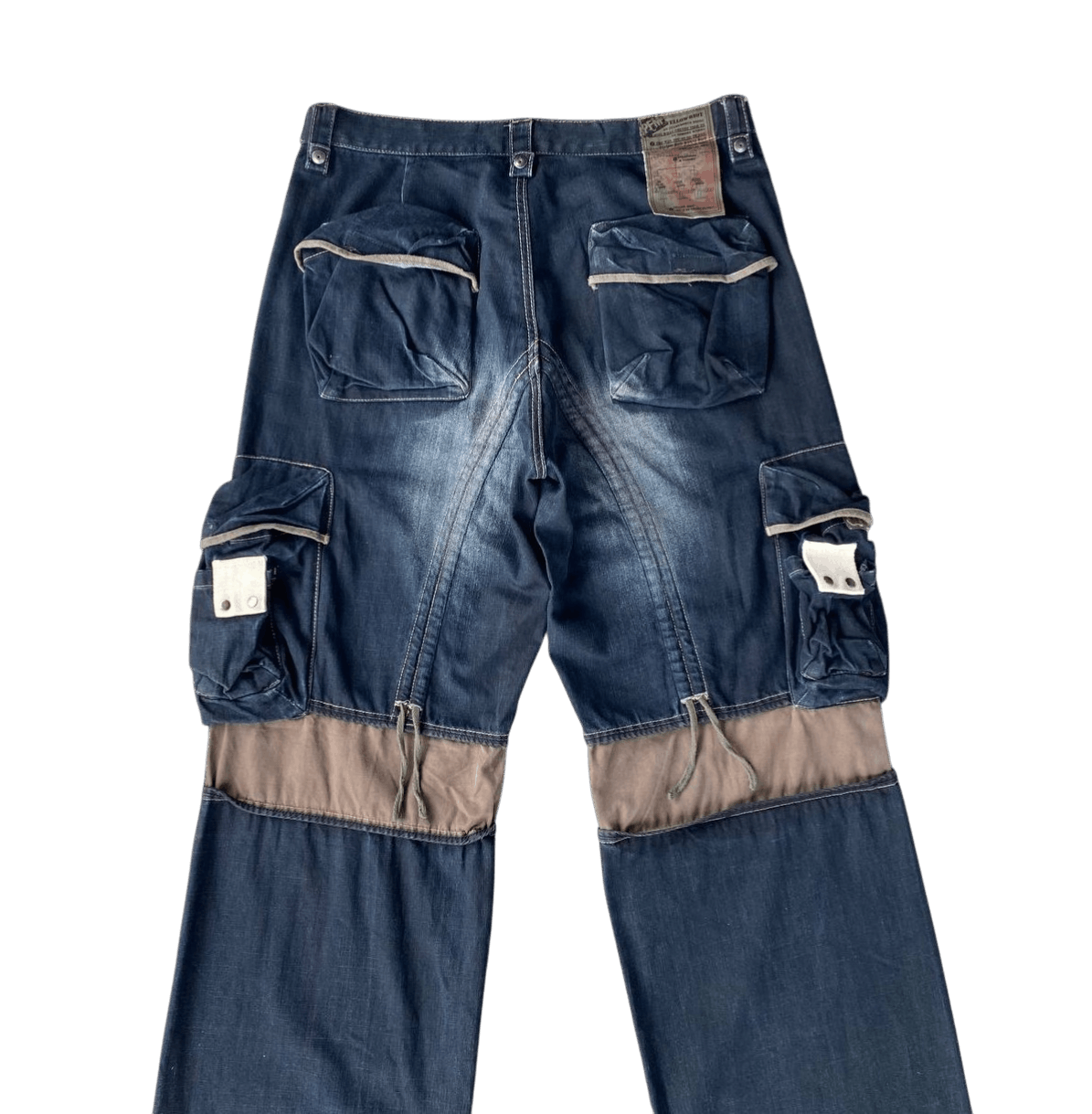 PPFM Rare Archival PPFM "Yellow Riot" Paratrooper Cargo Denim Size US 35 - 12 Thumbnail