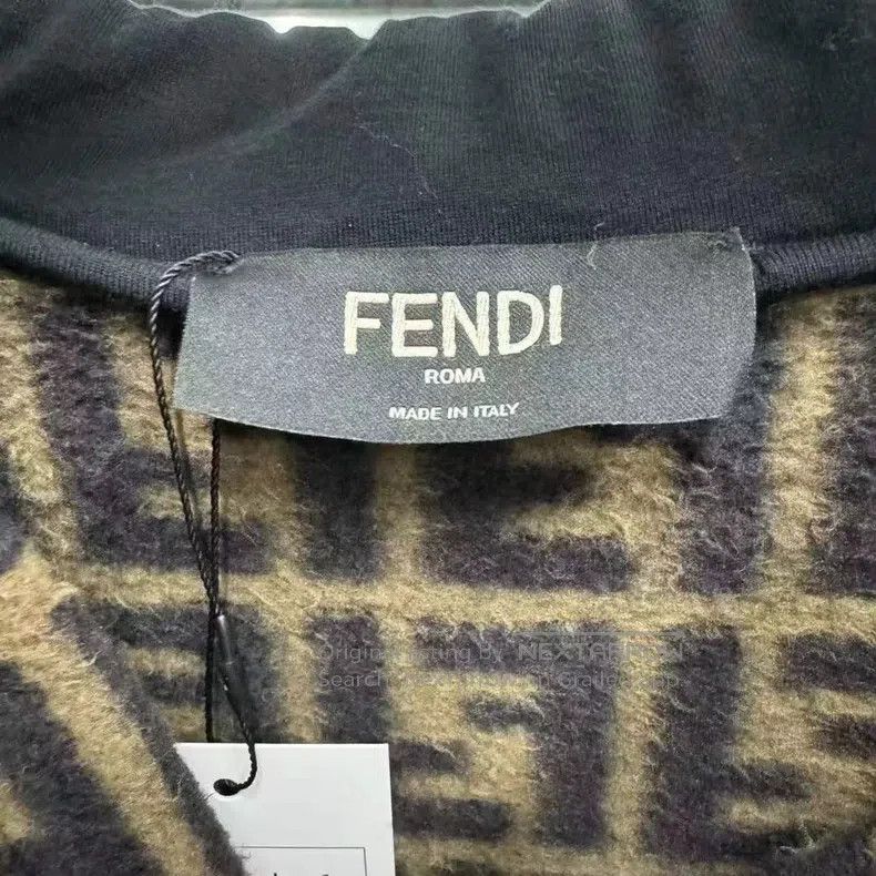 Fendi Fendi Double F monogrammed cashmere teddy bear zipper jack Size US L / EU 52-54 / 3 - 2 Thumbnail