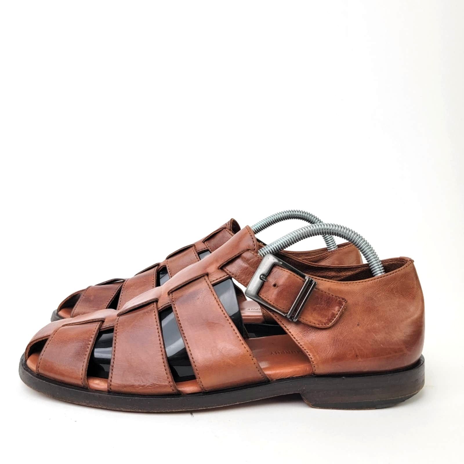 Johnston & Murphy Johnston & Murphy Domani Leather Hurache Fisherman Sandals Size US 8 / EU 41 - 5 Thumbnail