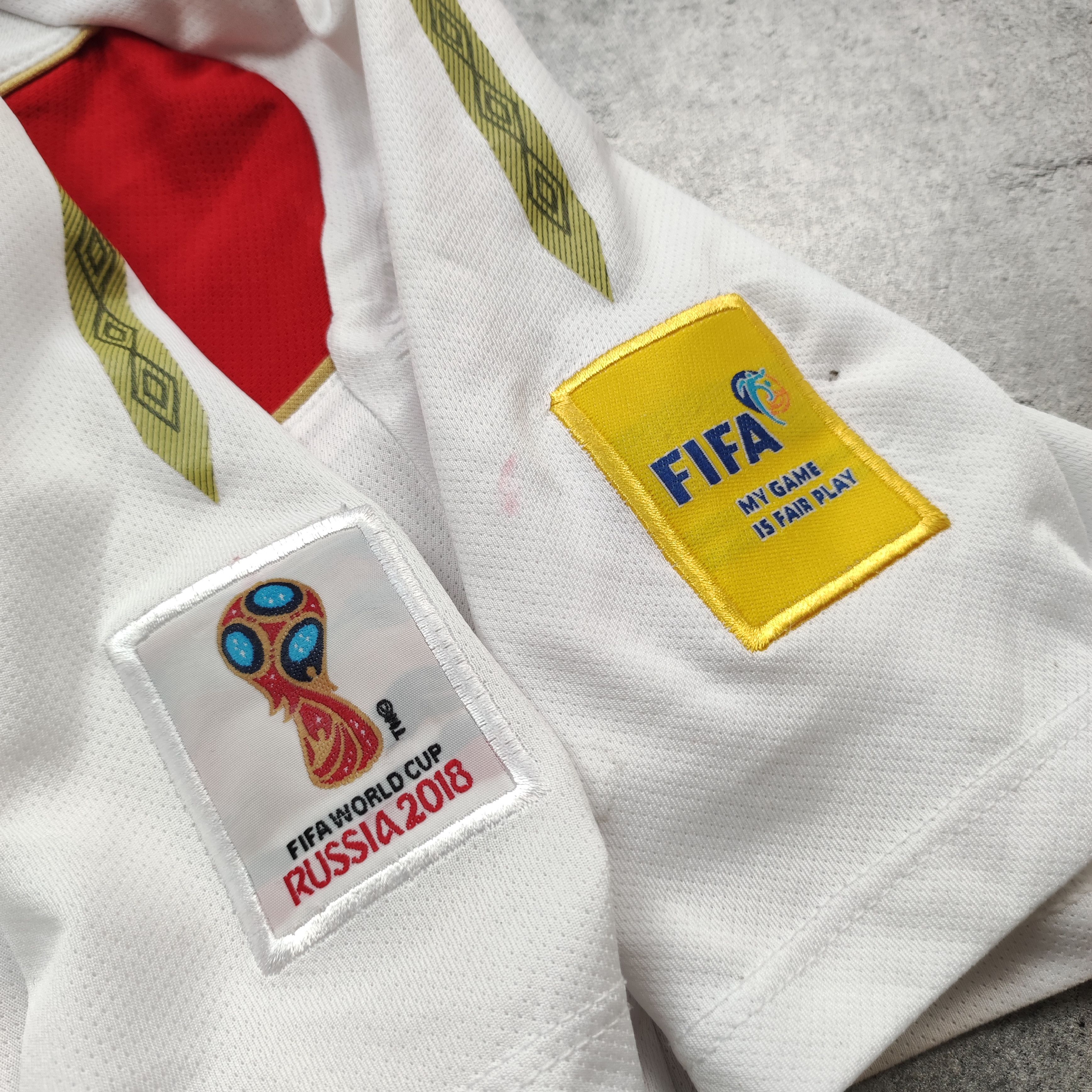 Vintage FIFA World Cap 2018 Peru #20 Flores Home Football Jersey Size US S / EU 44-46 / 1 - 8 Thumbnail