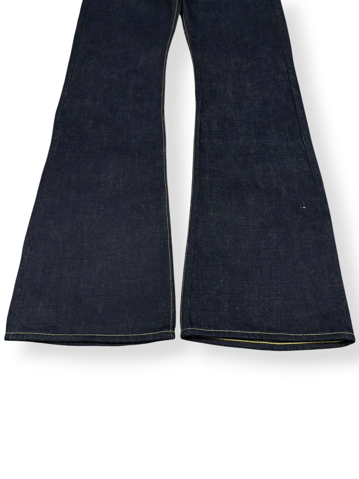 Tornado Mart Vintage Japanese Brand Jelado 15oz Raw Indigo Flare Jeans Size US 30 / EU 46 - 6 Thumbnail