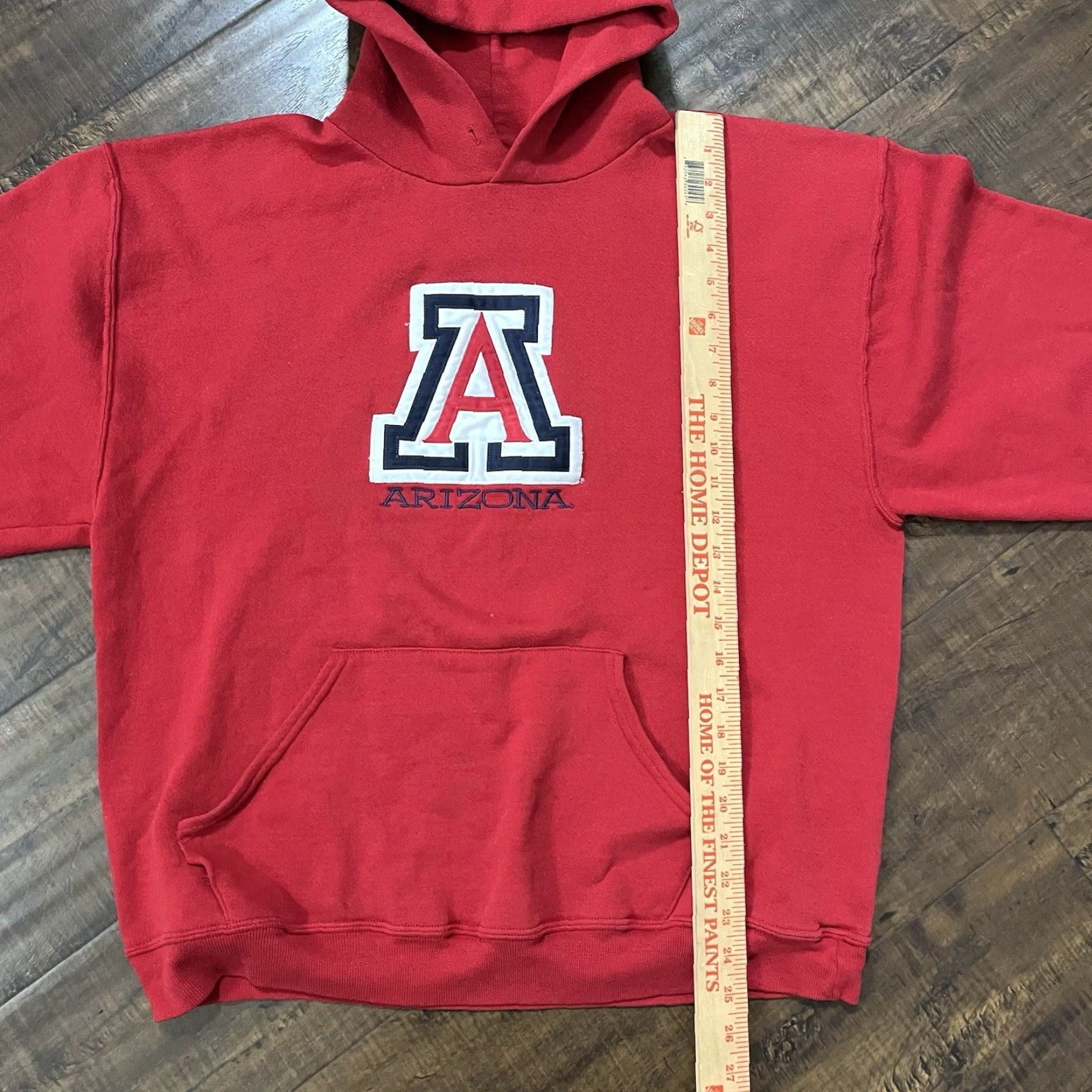 Russell Athletic VINTAGE Russell Athletic Hoodie Mens Large College Sweatshirt Arizona Wildcats Long Sleeve Red Size US L / EU 52-54 / 3 - 7 Thumbnail
