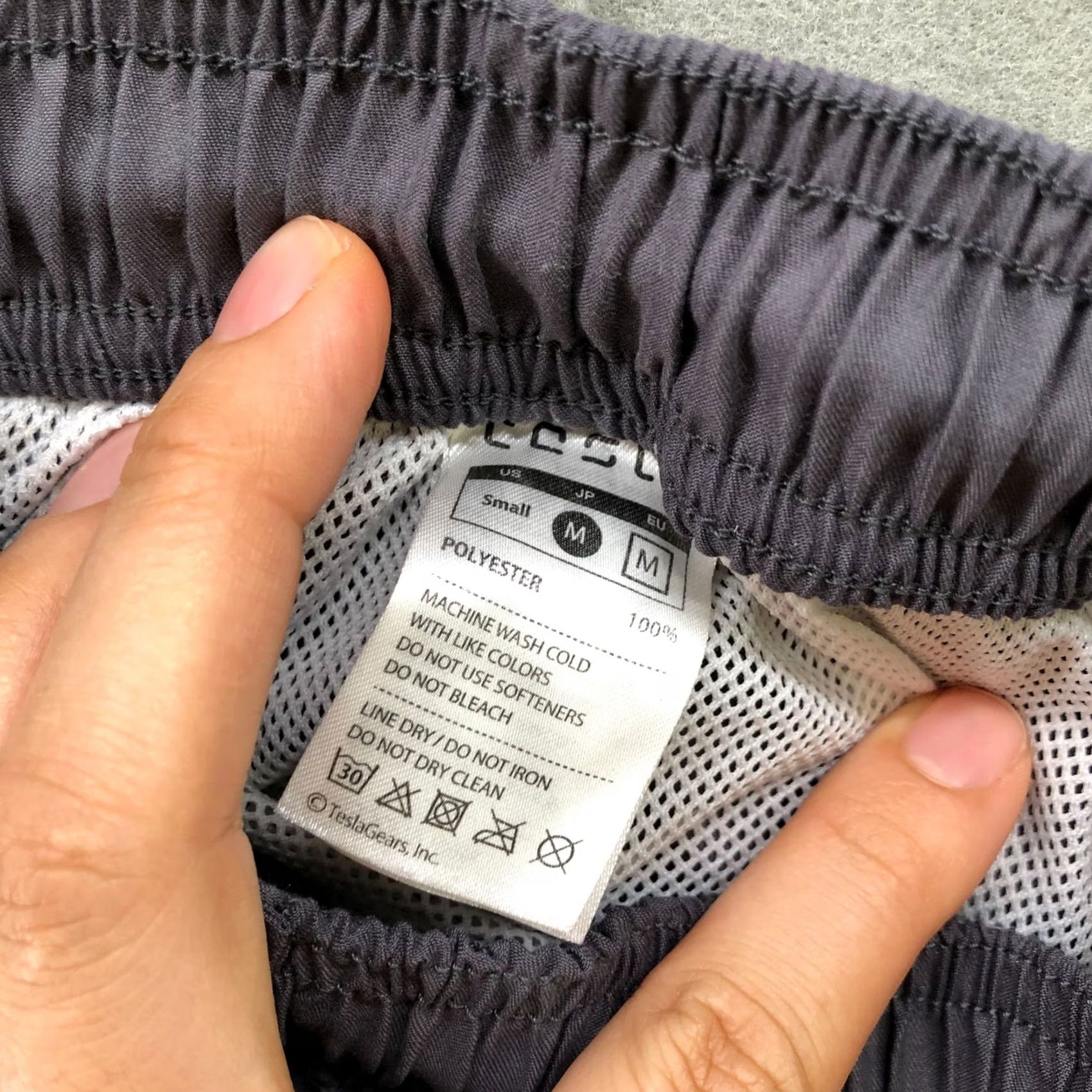 Vintage Tesla Mens Swim Trunks S Gray Lined 9" Inseam Trunks Beach Swimming Bottoms Size US 29 - 7 Thumbnail