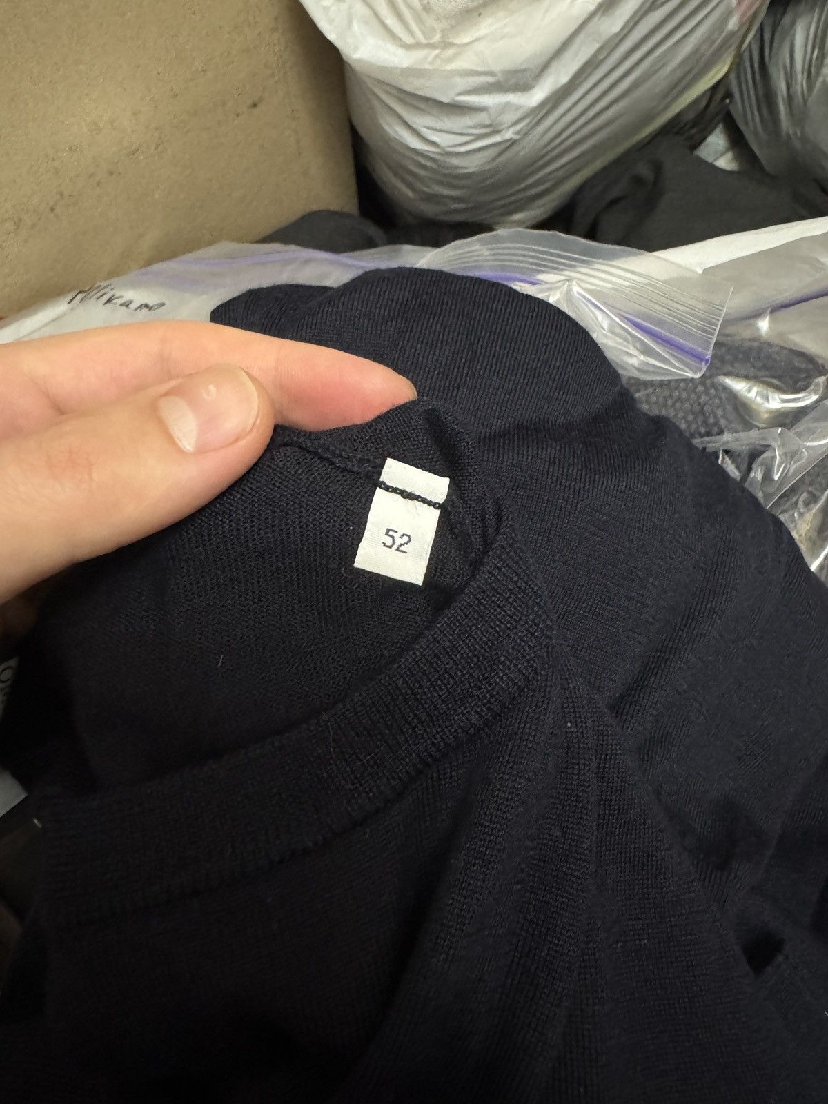 Other Pelikamo Zurich Wool Silk Round Neck navy blue sweater Size US L / EU 52-54 / 3 - 11 Thumbnail