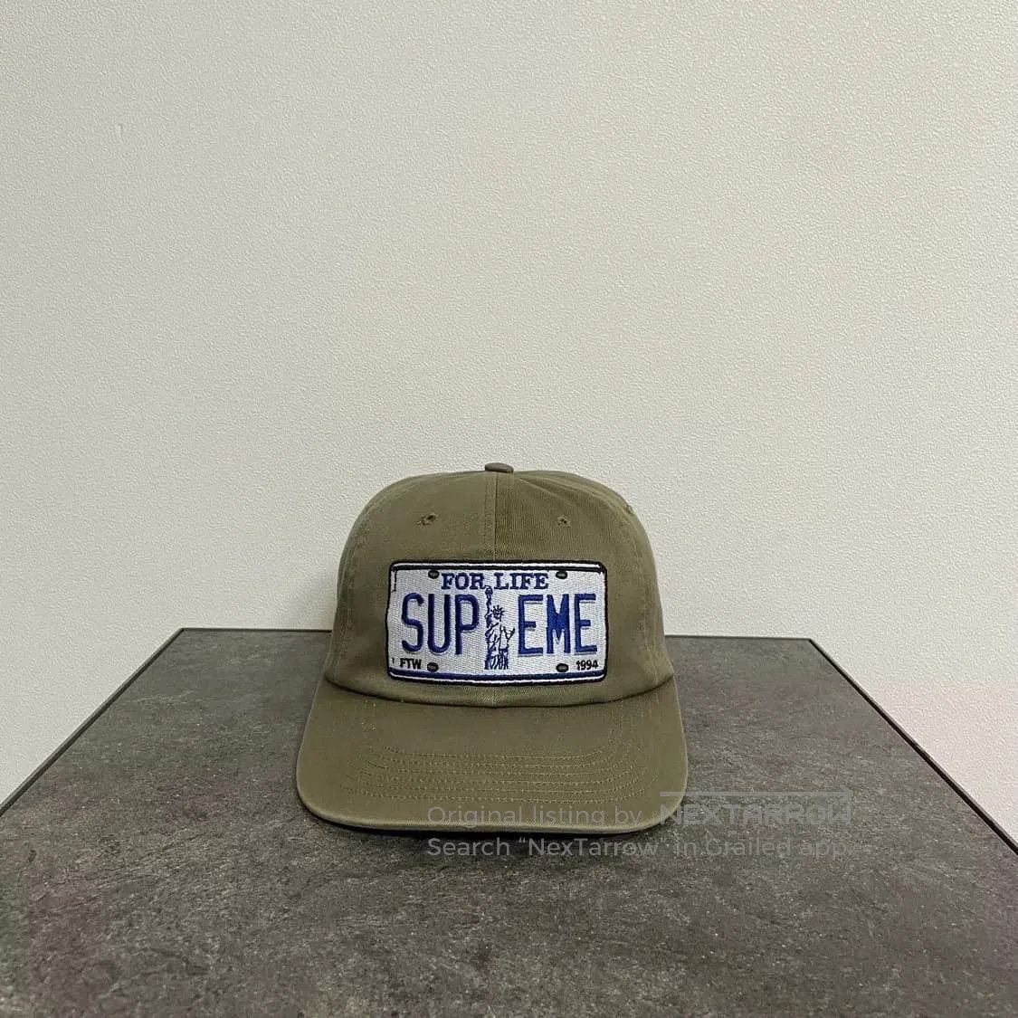 Supreme Vintage License Plate Cap.