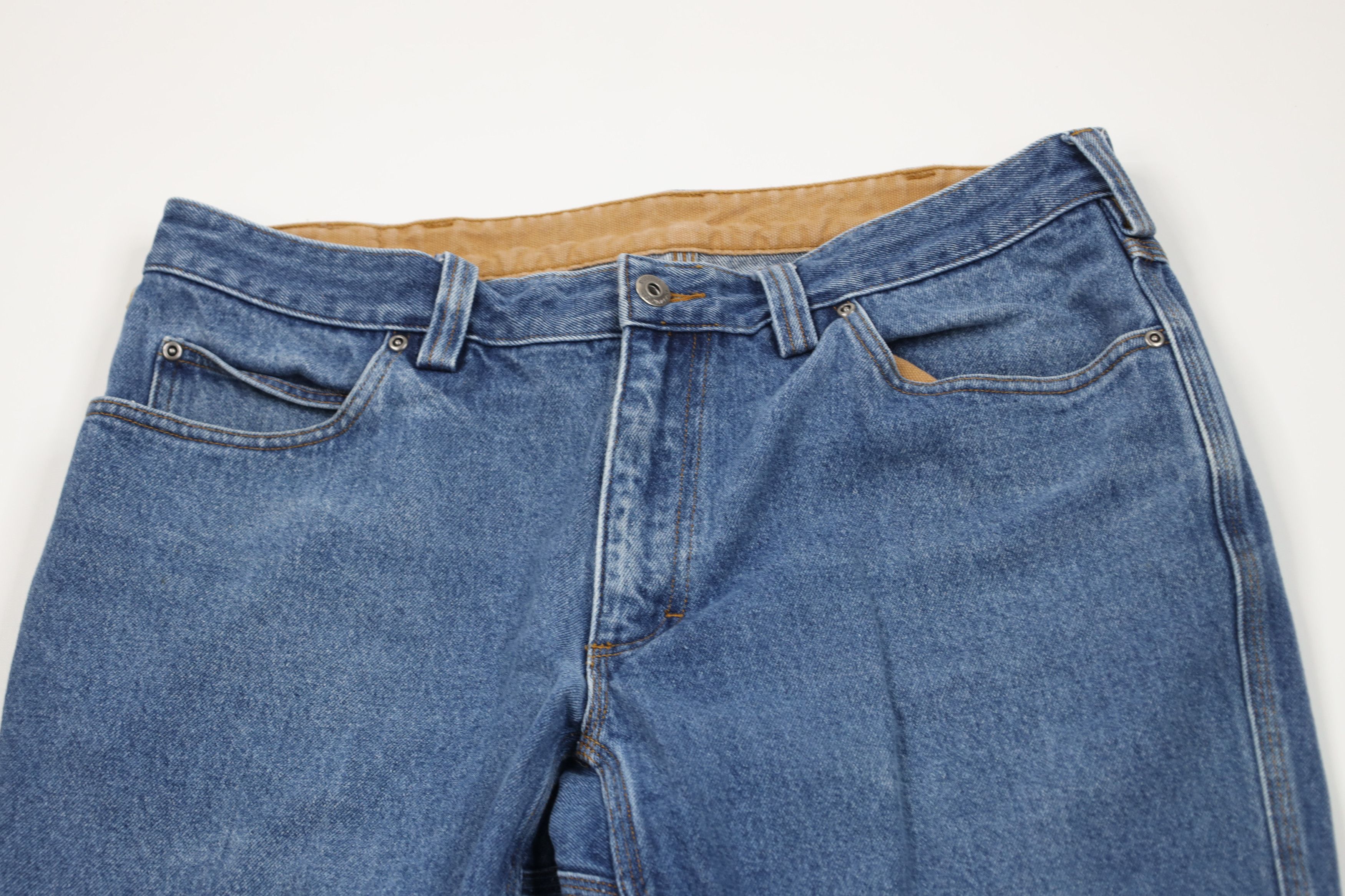 Duluth Trading Company Duluth Trading Co Workwear Wide Leg Denim Jeans Cotton Size US 37 - 2 Thumbnail