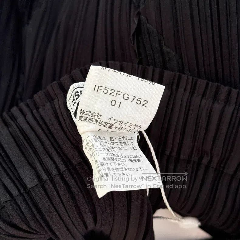 Issey Miyake Issey Miyake size:1 Black Midi Skirt Size 22" - 5 Thumbnail