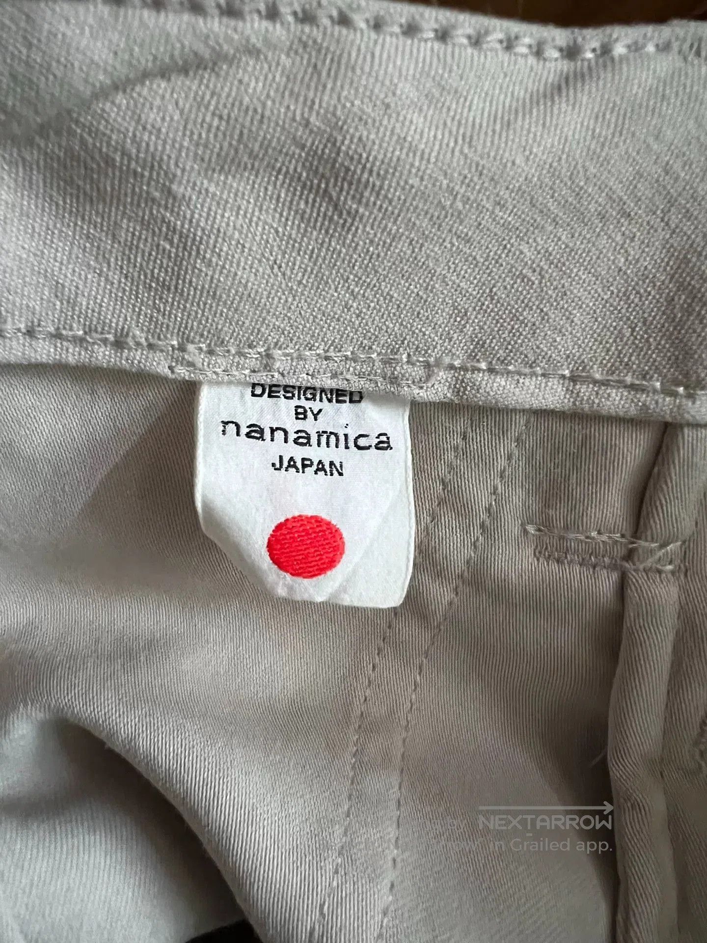 Japanese Brand breathable cream work shorts with details. Size US 32 / EU 48 - 7 Thumbnail