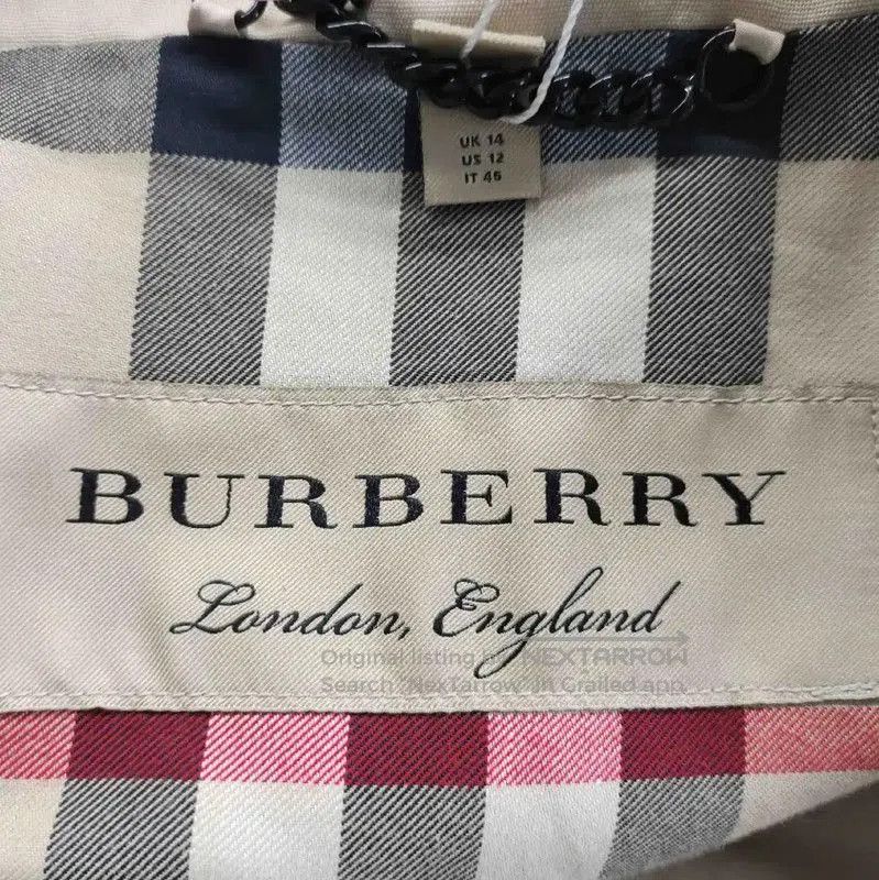 Burberry Burberry Khaki Polyester Mid-Length Women's Trench Coat. Size M / US 6-8 / IT 42-44 - 3 Thumbnail