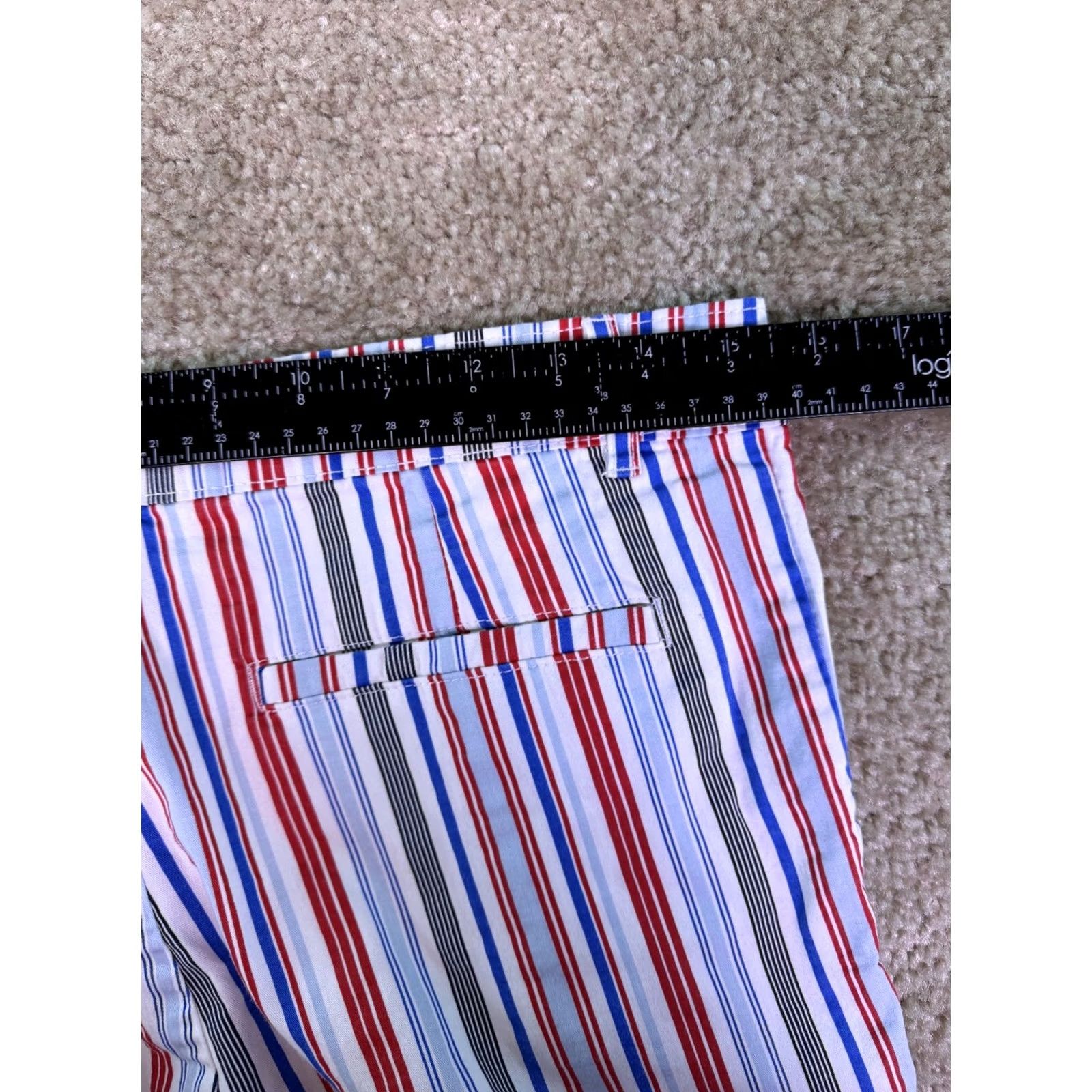 Vintage Caribbean Joe Women's Bermuda Shorts Size 6 Striped Cotton Spandex Casual Size 28" / US 6 / IT 42 - 7 Thumbnail