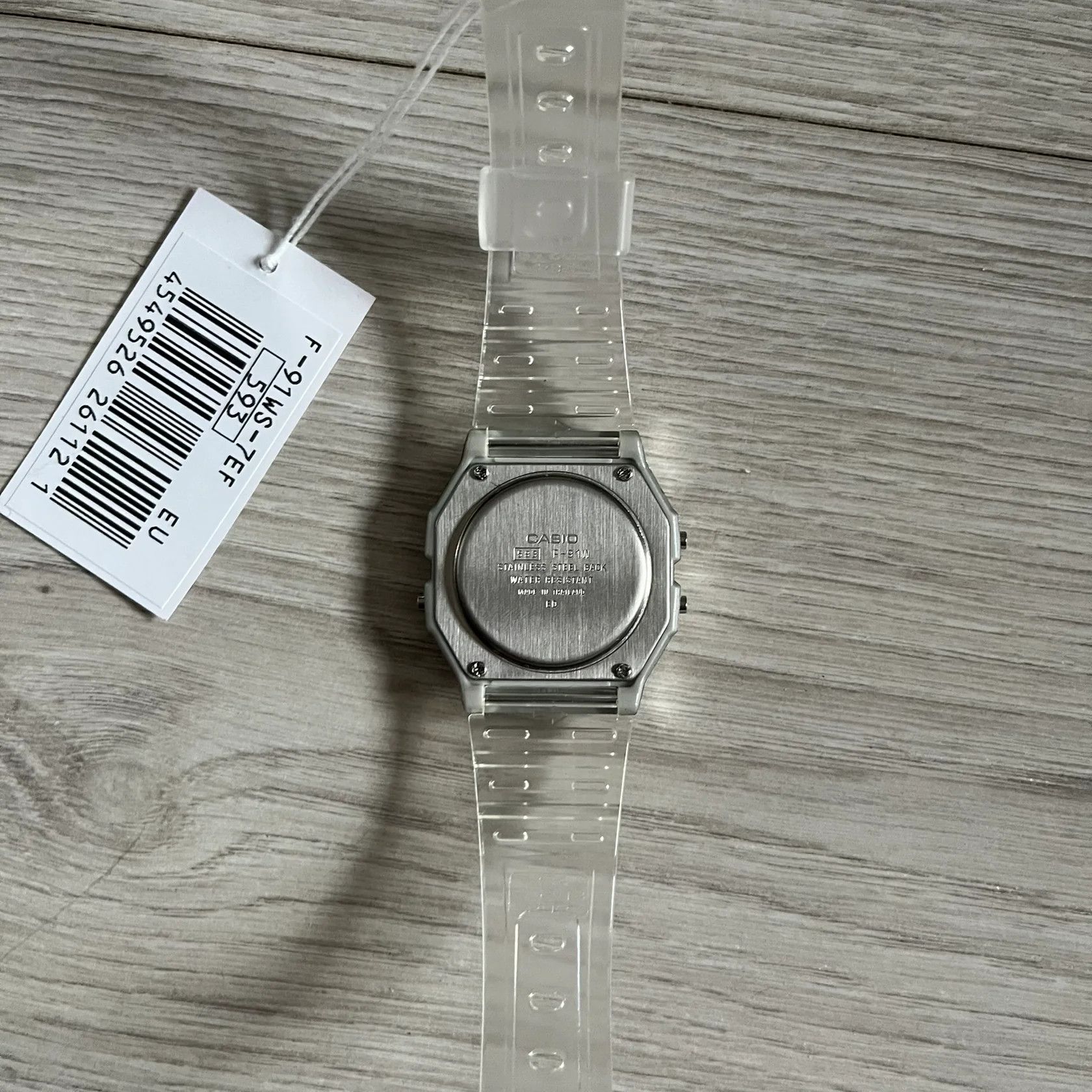 Casio Casio F-91W "Rainbow" Clear Digital Watch Size ONE SIZE - 4 Thumbnail