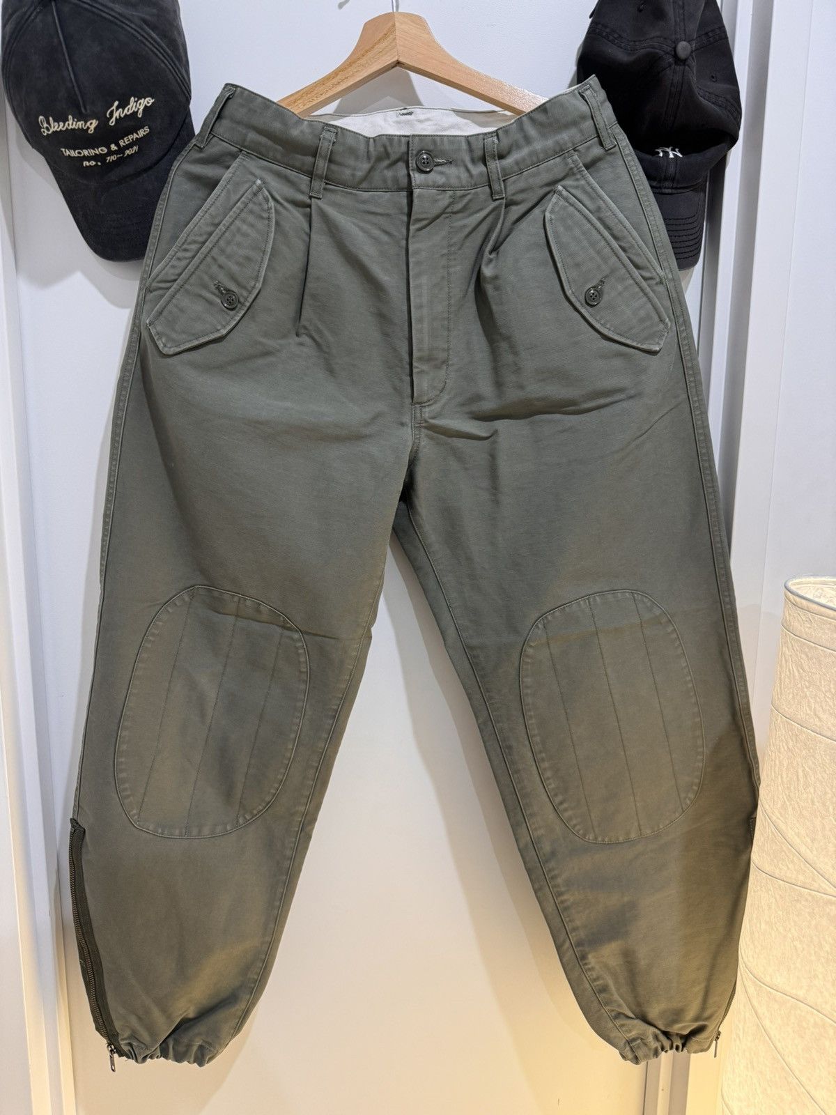 Image of Engineered Garments Cotton Double Cloth Iac Pant in Olive, Men's (Size 30)