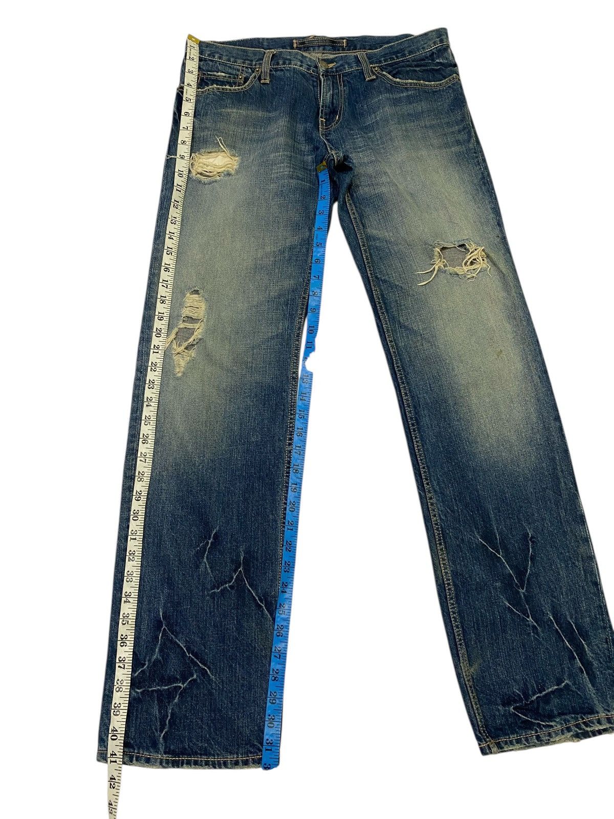 PPFM Japanese brand X ppfm distressed jeans Size US 34 / EU 50 - 10 Thumbnail