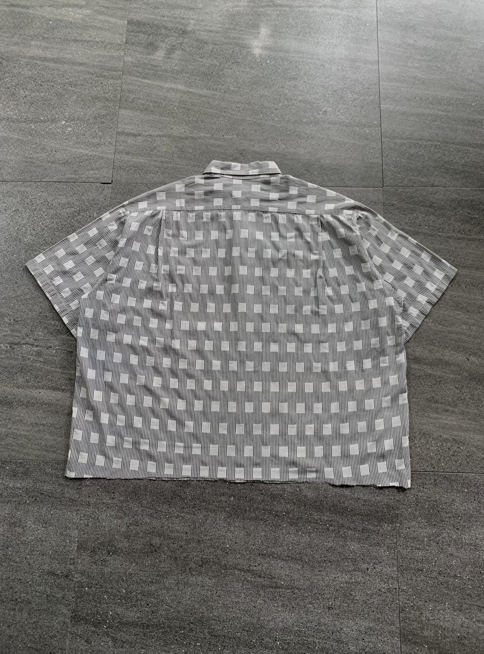 Yohji Yamamoto FREE TAX! 90s Square Patterned Wide Shirt Size US L / EU 52-54 / 3 - 4 Thumbnail