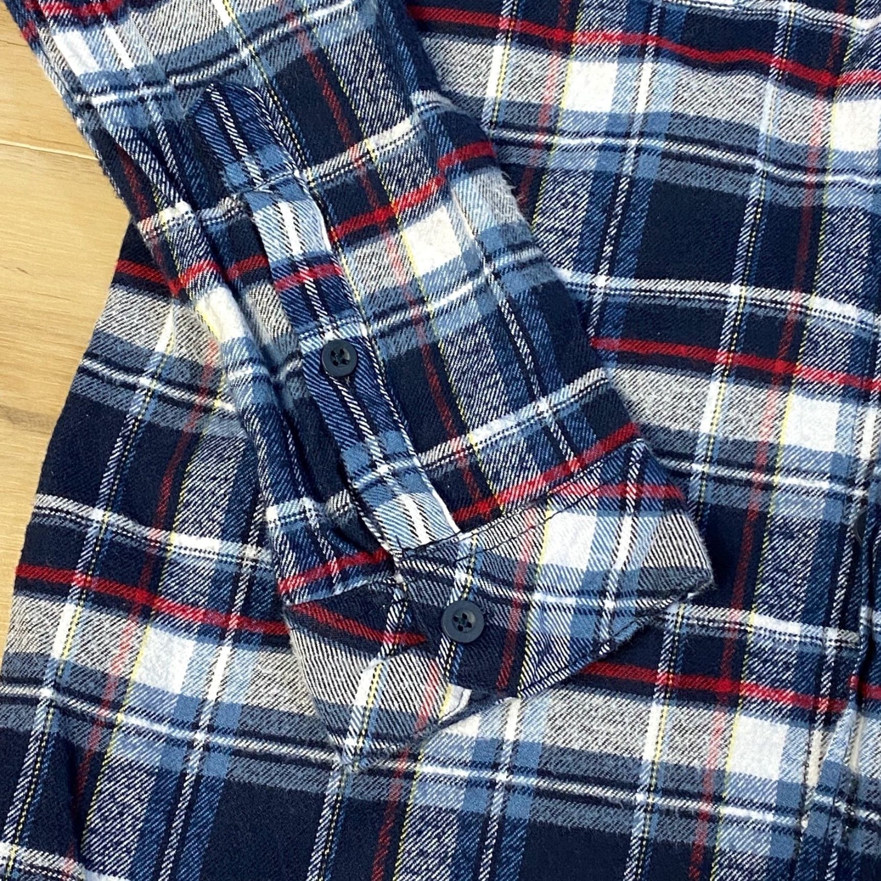 Burnside Burnside Shirt Mens Large Western Blue Plaid Flannel Long Sleeve Pockets Shirt Mens Large Blue Plaid Western Flannel Button-Up Burnside Size US L / EU 52-54 / 3 - 7 Thumbnail