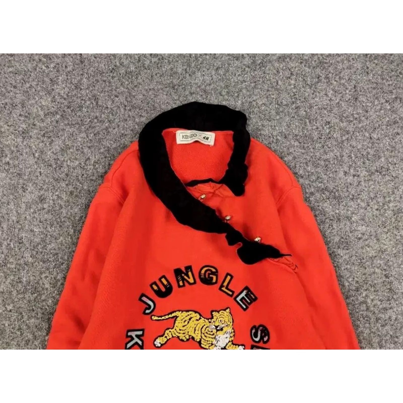 Kenzo KENZO x H&M Sweatshirt Women's Orange Logo Jungle Paris Big Logo Crew Neck Long Sleeve M Vintage No Size M / US 6-8 / IT 42-44 - 3 Thumbnail