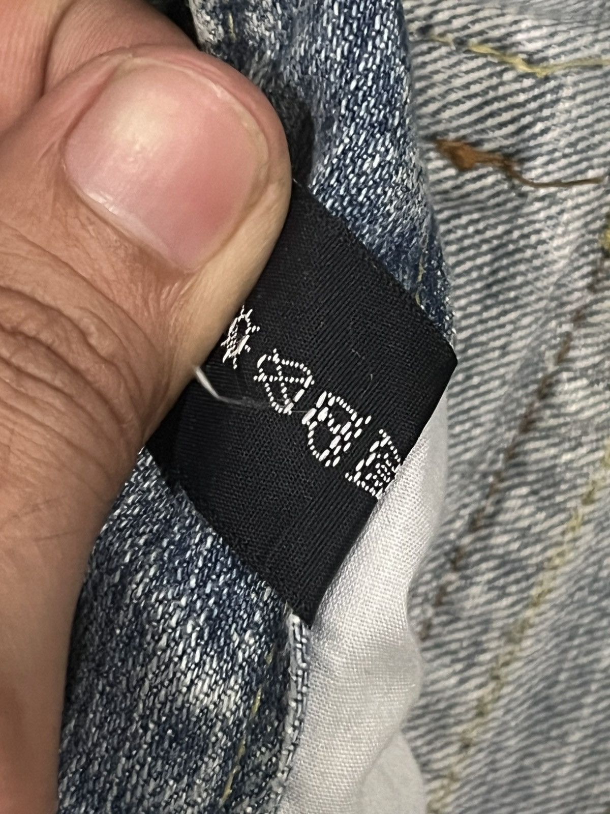 Japanese Brand Vintage Japanese Brand Leavs Strawberry Blue Wash Flare Jean Size US 30 / EU 46 - 16 Thumbnail