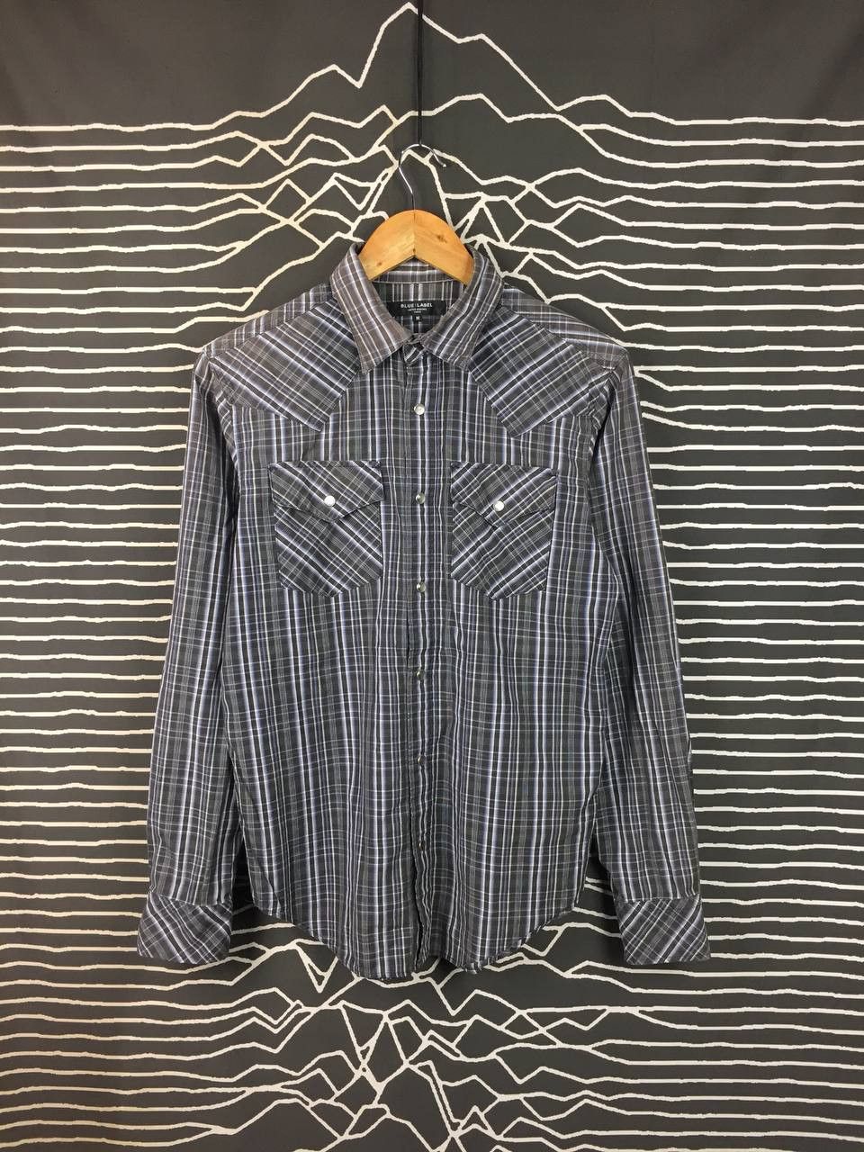United Arrows Blue Label United Arrows Plaid Pearl Snap Western Shirt Size US M / EU 48-50 / 2 - 2 Thumbnail