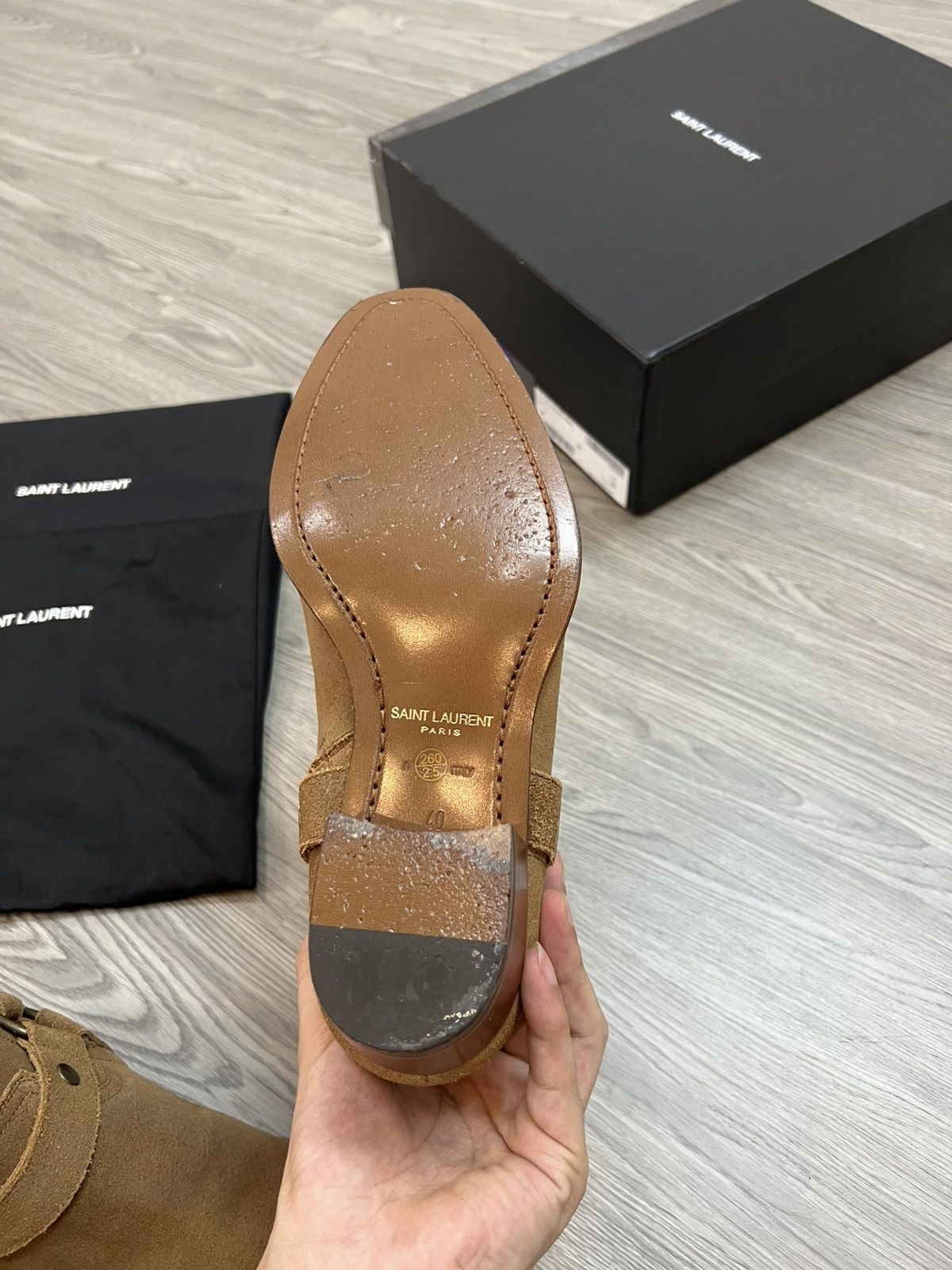 Saint Laurent Paris Saint Laurent Wyatt Harness Tobaco Boots Size US 7 / EU 40 - 10 Thumbnail