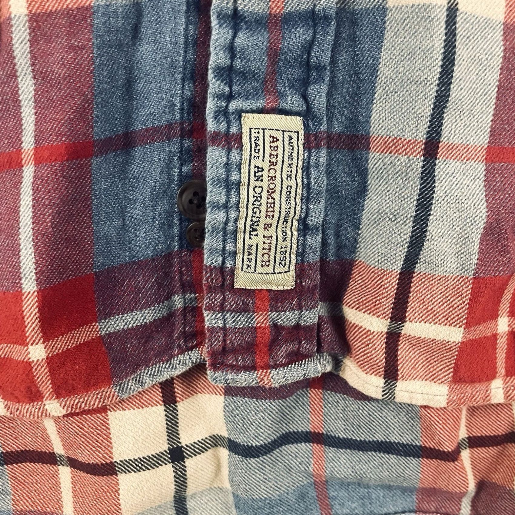 Abercrombie & Fitch VINTAGE Abercrombie & Fitch Shirt Mens L Vtg 90s Men Grunge Flannel Big Shirts Y2K T327 Size US L / EU 52-54 / 3 - 4 Thumbnail