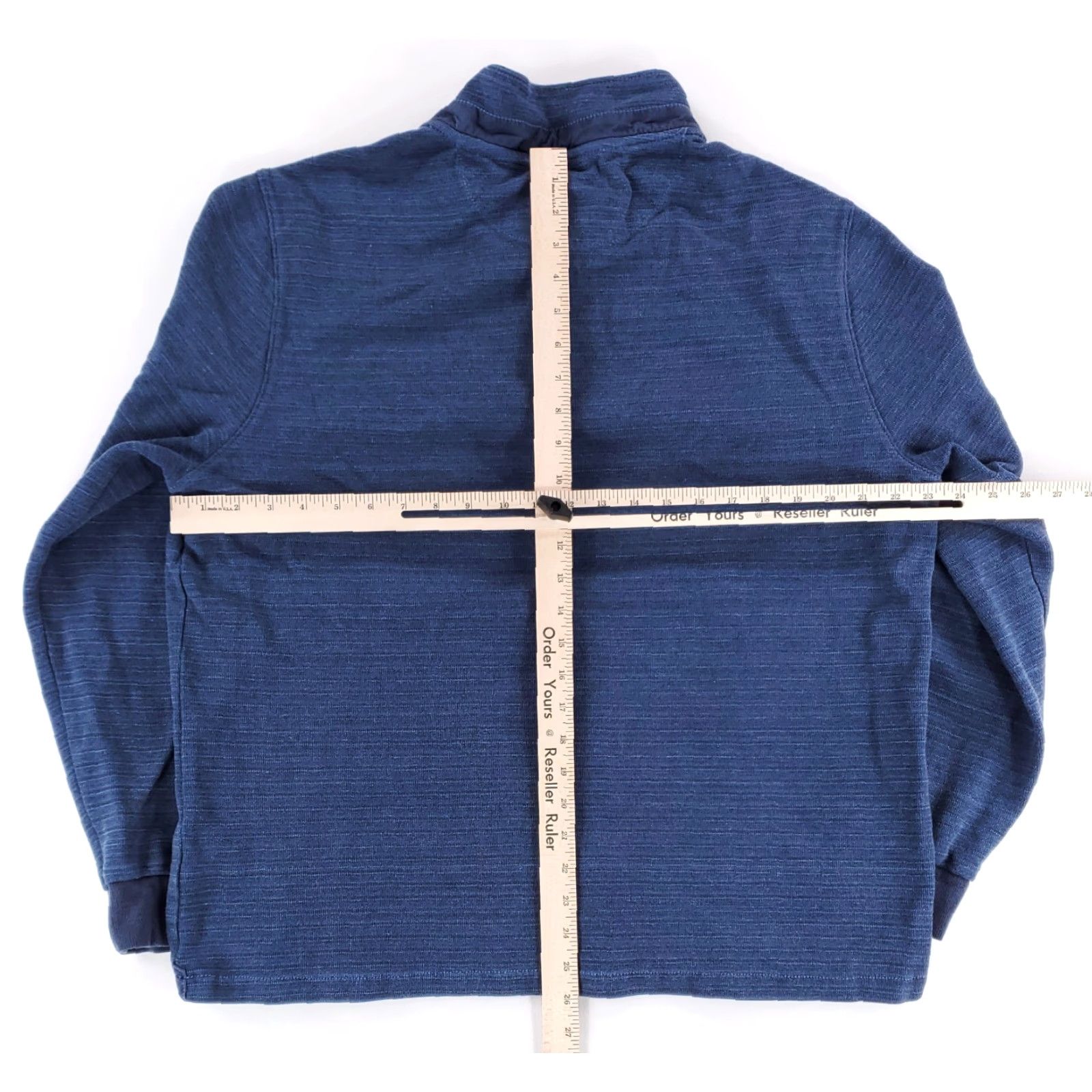Carbon2Cobalt Carbon 2 Cobalt Sweatshirt Pullover Henley 4 Button Banded Collar Blue Mens L Size US L / EU 52-54 / 3 - 4 Thumbnail
