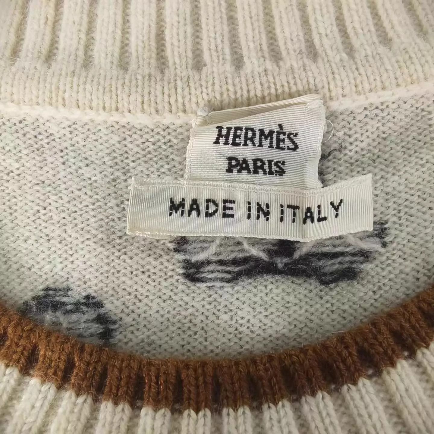 Hermes Hermes Cashmere Petal Jacquard SS Vest 38 99 Size S / US 4 / IT 40 - 3 Thumbnail