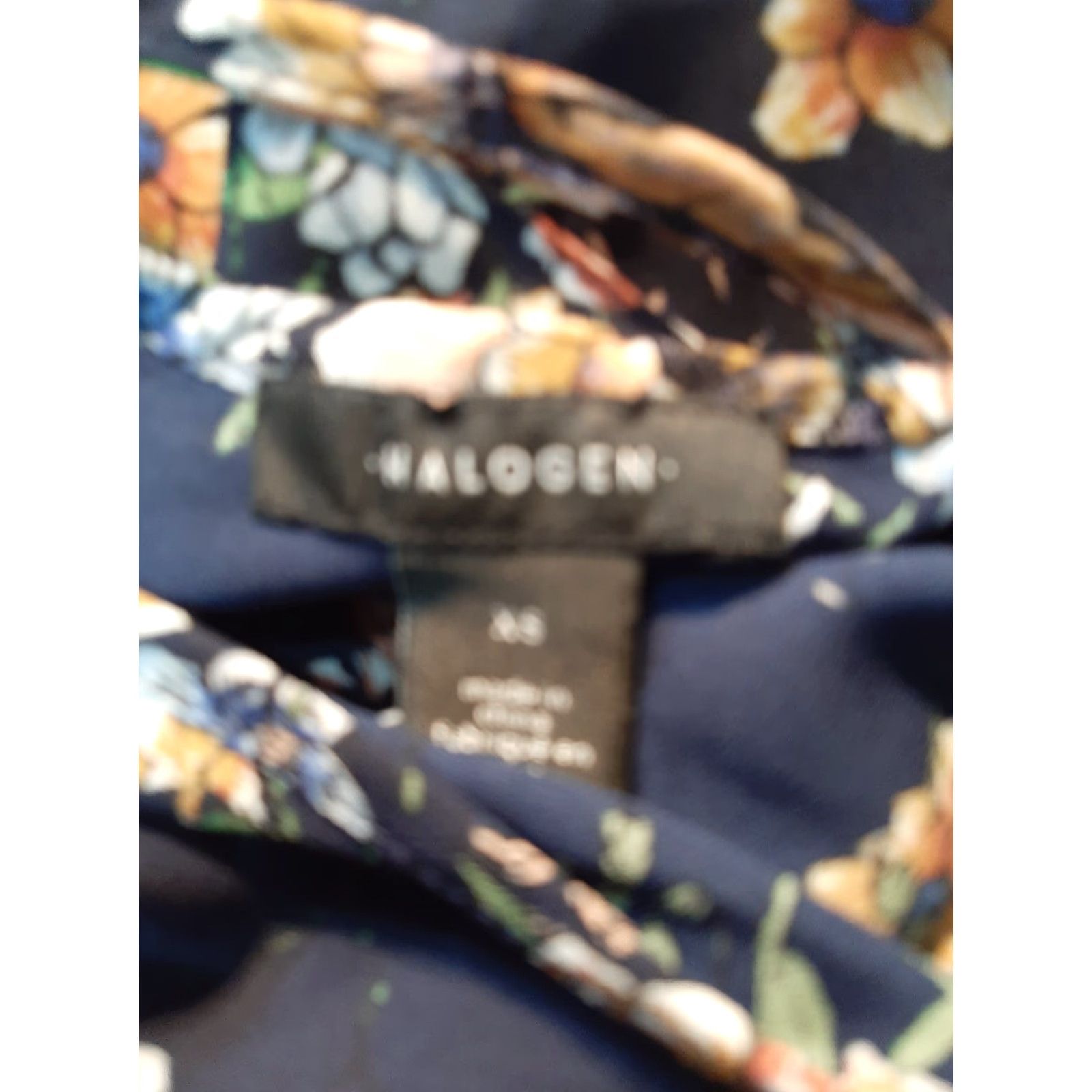 Vintage Halogen Sleeveless Blouse Womens XS Blue Floral Top Size XS / US 0-2 / IT 36-38 - 5 Thumbnail