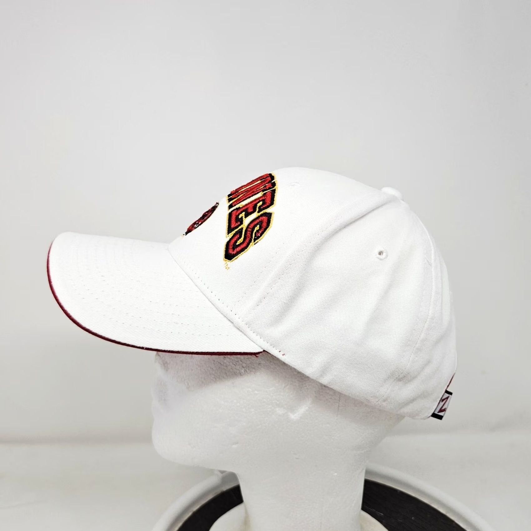 Zephyr Zephyr Marines Hat Cap Baseball Strap Back One Size White Mens USMC Twill Logo Size ONE SIZE - 5 Thumbnail
