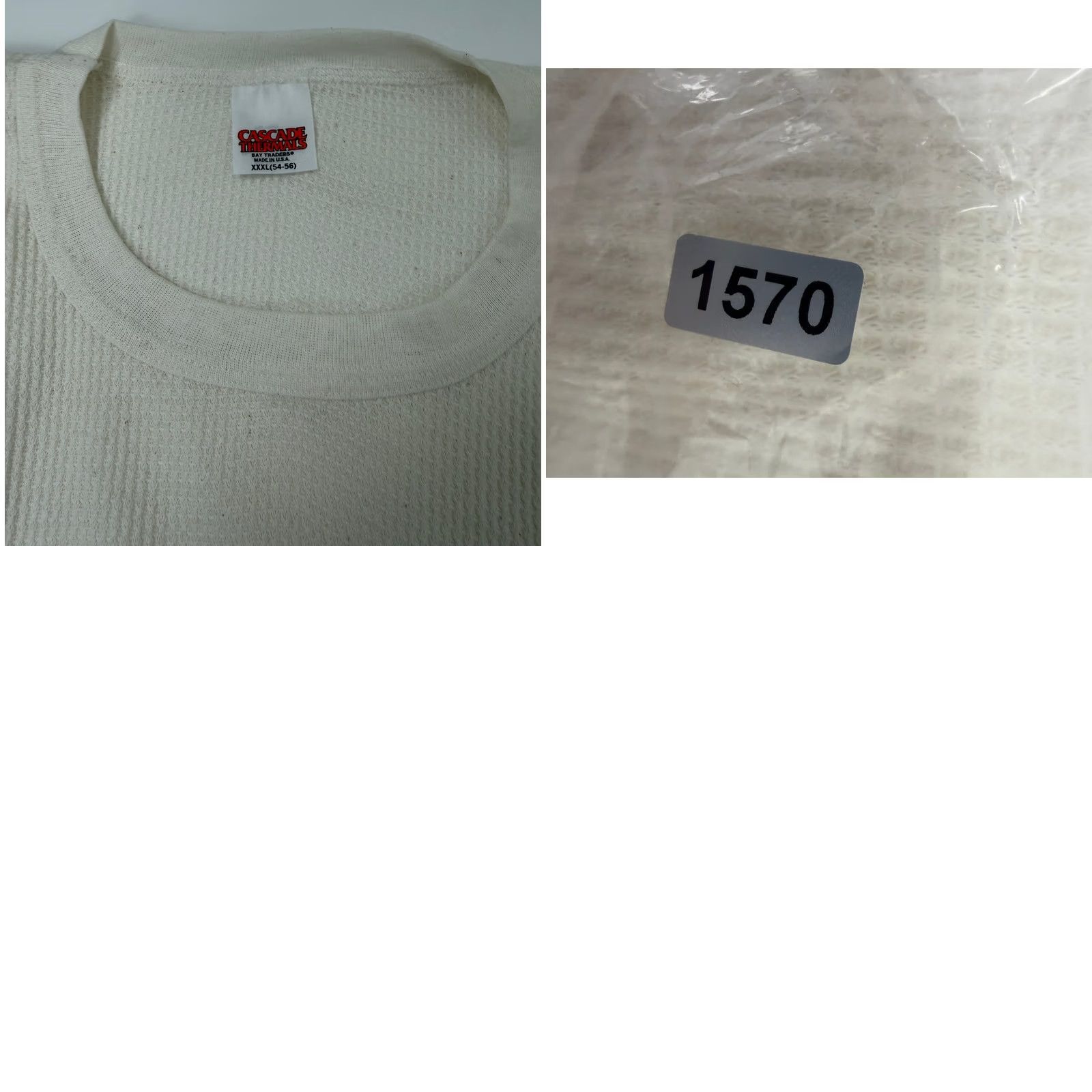 Vintage VINTAGE Cascade Thermals Shirt Men 3XL Ivory 80s 90s Outdoor Thermal Stretch Casual Shirt Mens Size US XXL / EU 58 / 5 - 9 Thumbnail