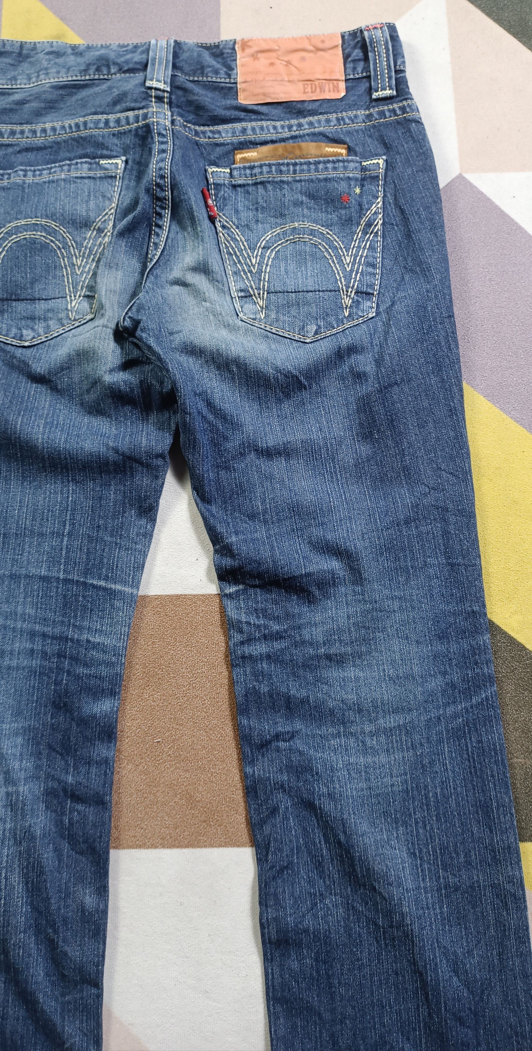Edwin × If Six Was Nine Vintage🔥Edwin Exclusive Vintage Distressed Jeans Size 32" / US 10 / IT 46 - 6 Thumbnail