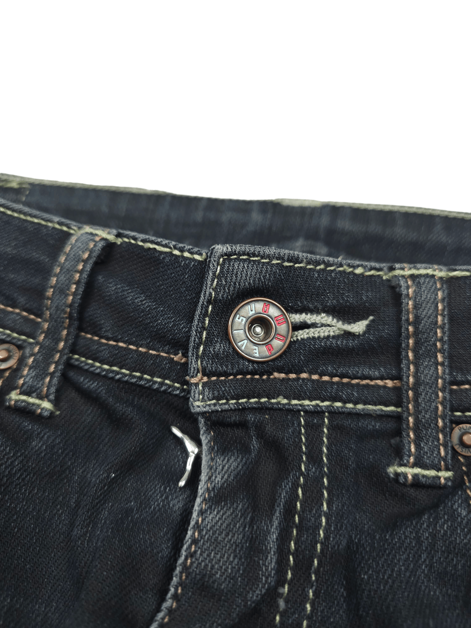 Evisu × Vintage 💎 26/32 Evisu X Puma Skinny Women's Denim Jeans Y2K Size 26" / US 2 / IT 38 - 10 Thumbnail