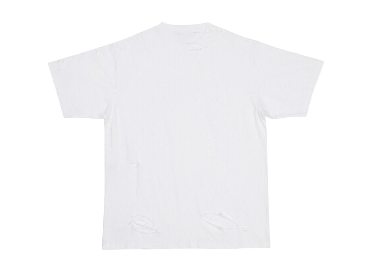 Balenciaga o1bcso1str1024 Caps T-Shirt Boxy Fit in White Size XS / US 0-2 / IT 36-38 - 2 Thumbnail
