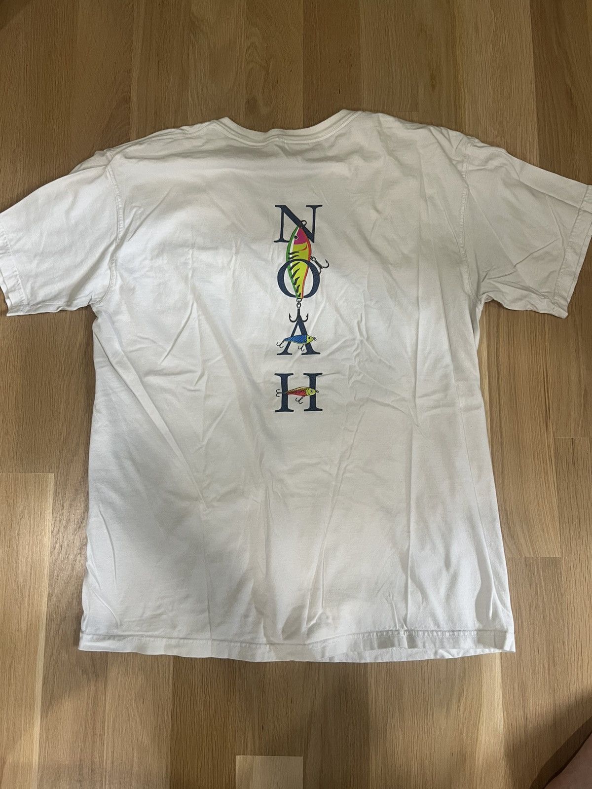 Noah Noah NYC White Fishing Lure Pocket T-Shirt Noah NYC Sz L Size US L / EU 52-54 / 3 - 1 Thumbnail