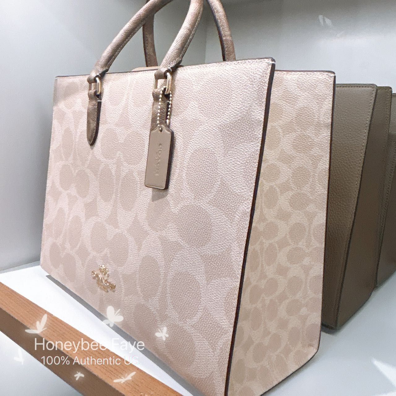 Coach Maggie Tote Bag In Blocked Signature Canvas CY677 Size ONE SIZE - 3 Thumbnail
