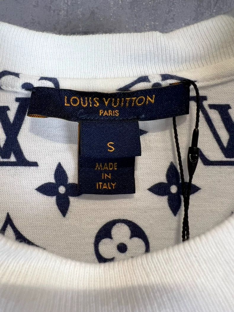 Louis Vuitton Louis Vuitton Old flower full logo chain short sleeve Size S / US 4 / IT 40 - 4 Thumbnail