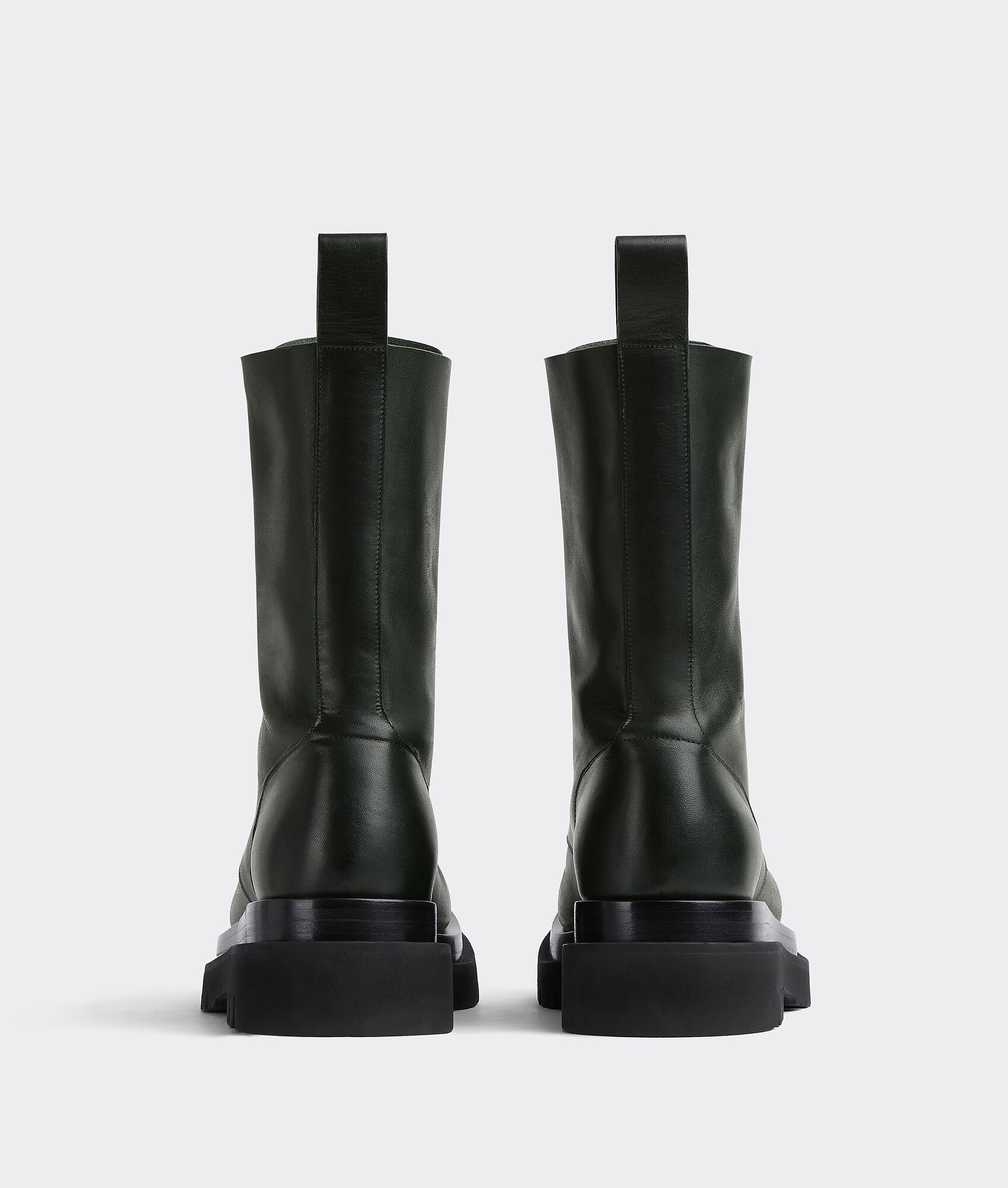 Bottega Veneta o1lv12m1124 Lug Lace-Up Boots in Bottle Green Size US 11 / EU 44 - 3 Thumbnail