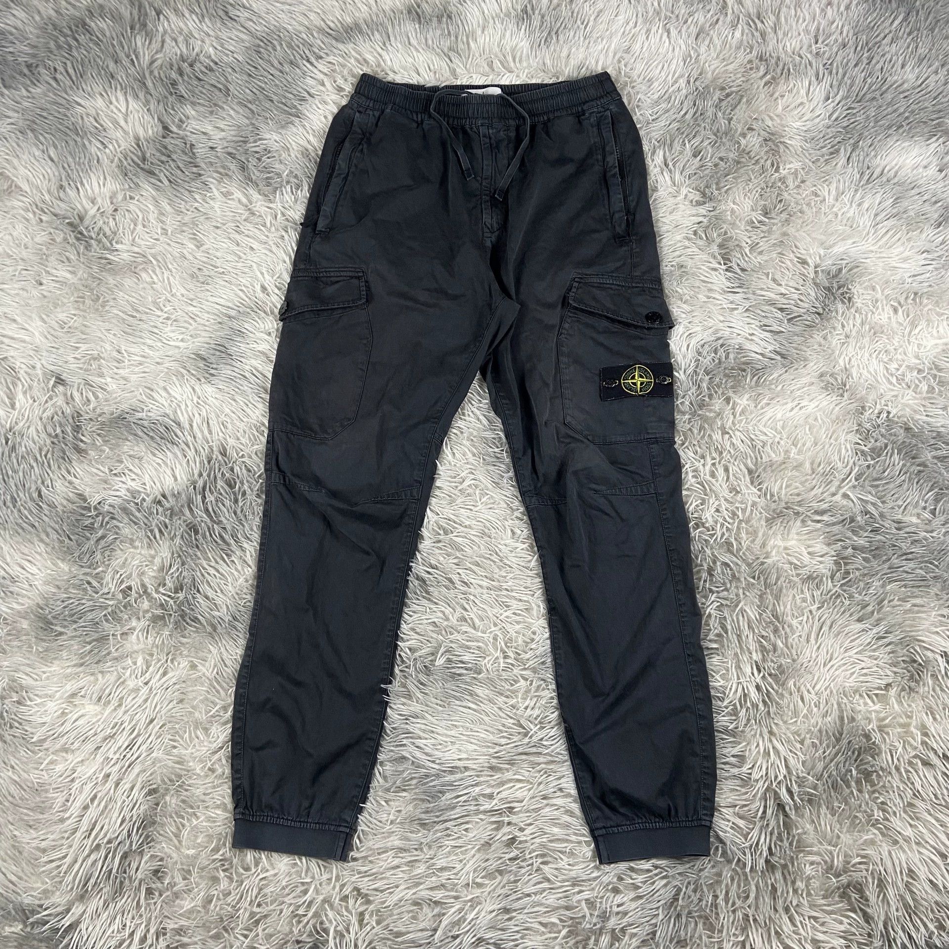 stone island wool garment pants for men