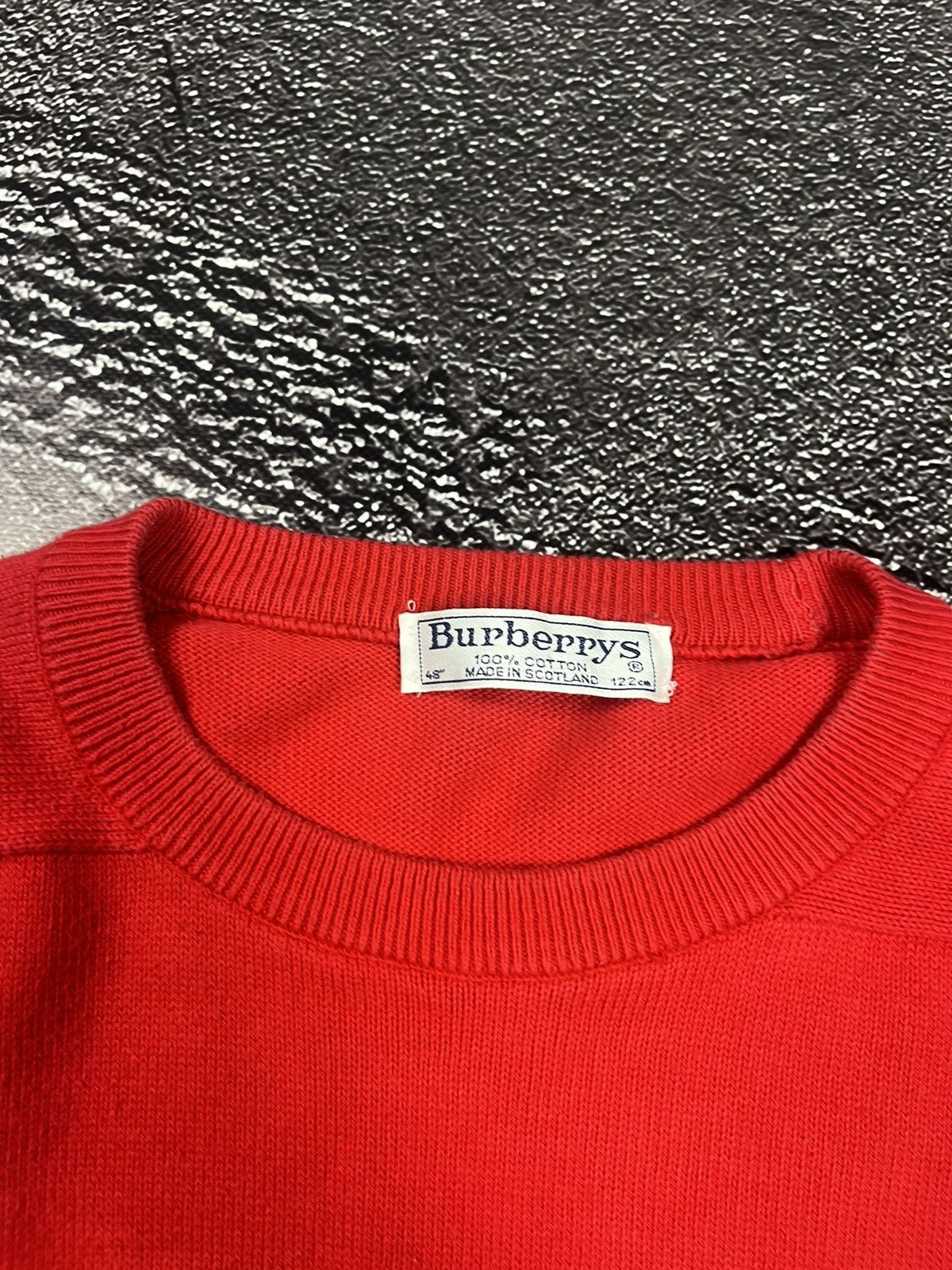 Burberry Vintage Burberrys Wool Sweater Red Size US XXL / EU 58 / 5 - 9 Thumbnail