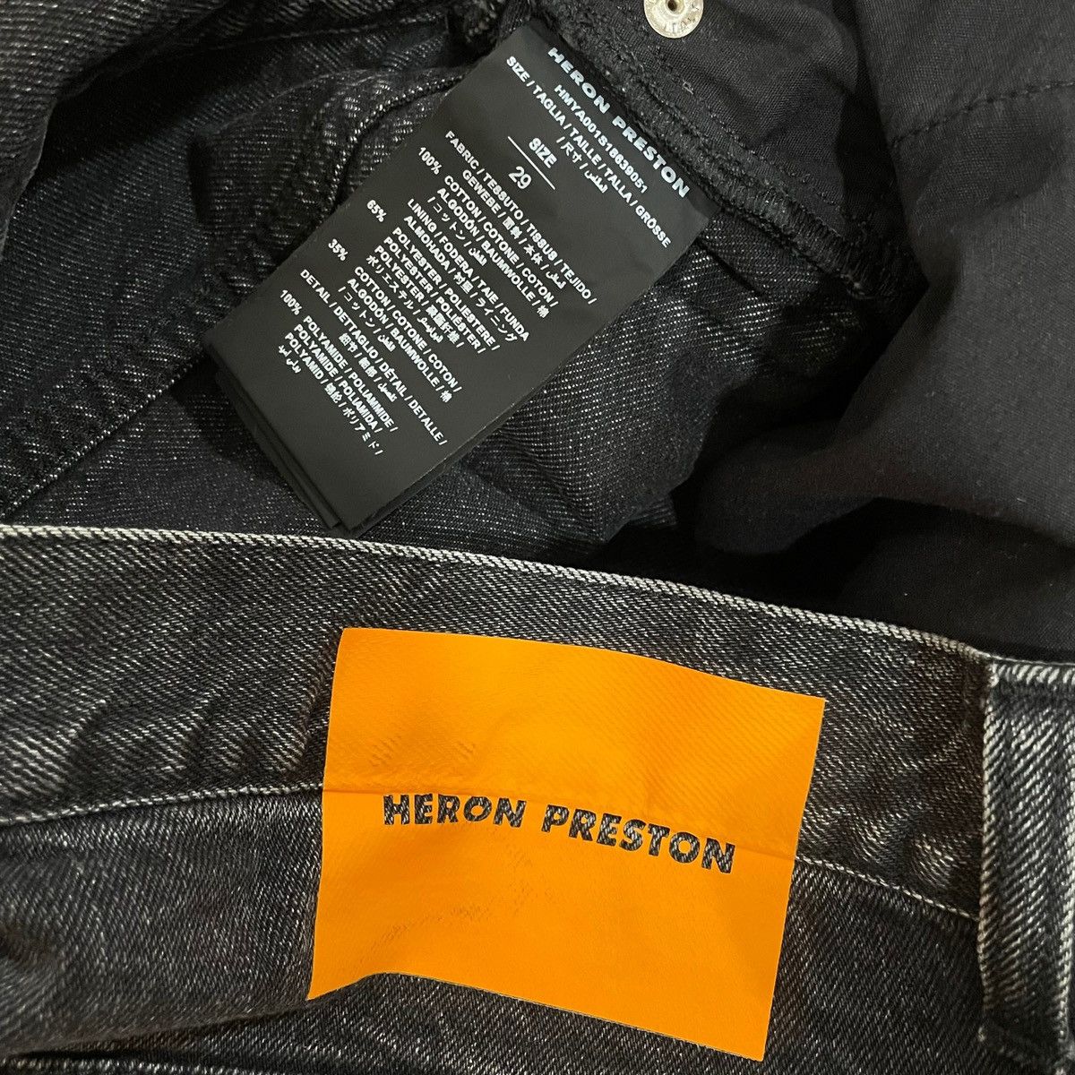Heron Preston Laced Hem - Denim Jeans - HMYA001S18639051 Size US 32 / EU 48 - 8 Thumbnail