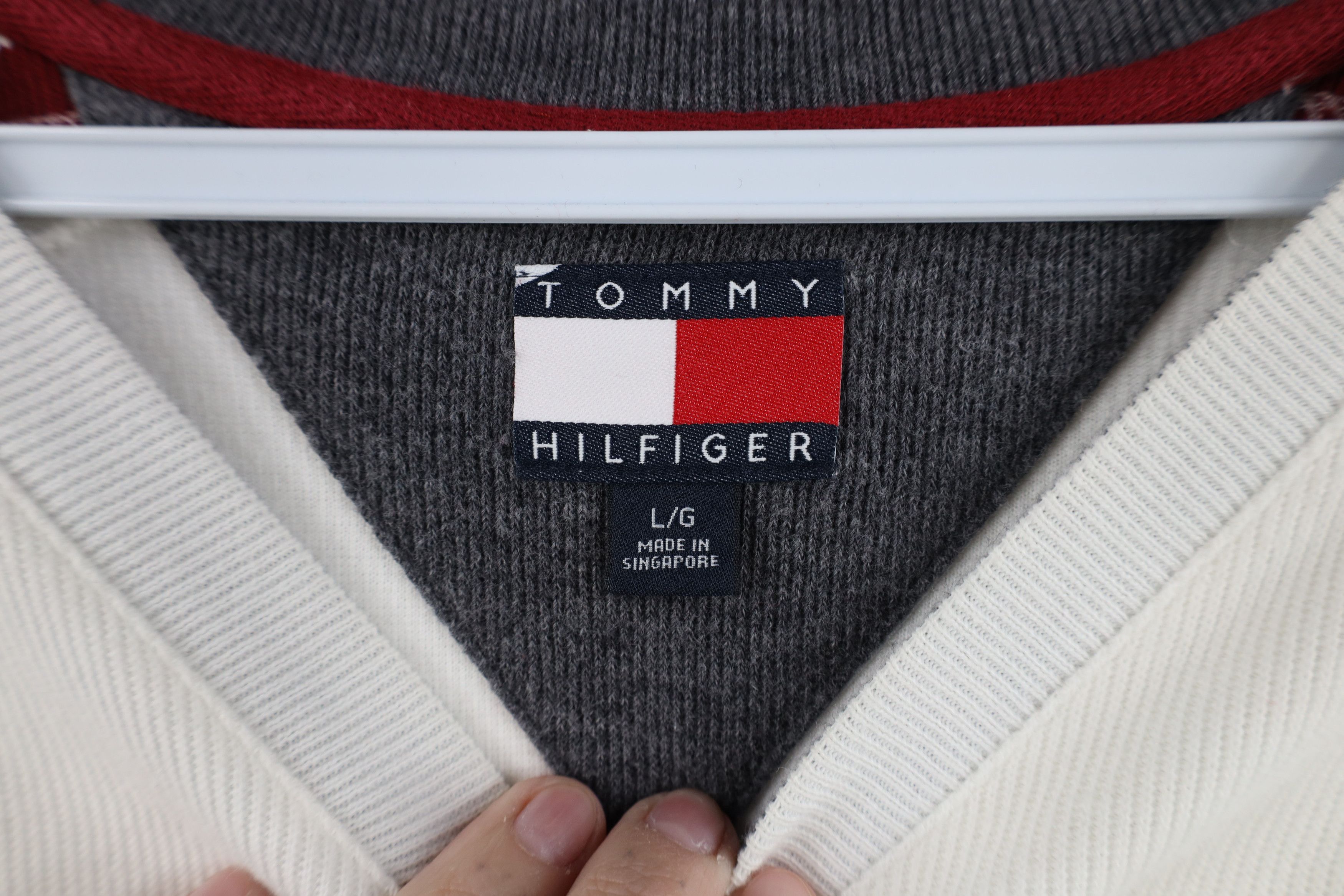 Tommy Hilfiger Vintage Tommy Hilfiger Ribbed Knit Long Sleeve T-Shirt Size US L / EU 52-54 / 3 - 10 Thumbnail