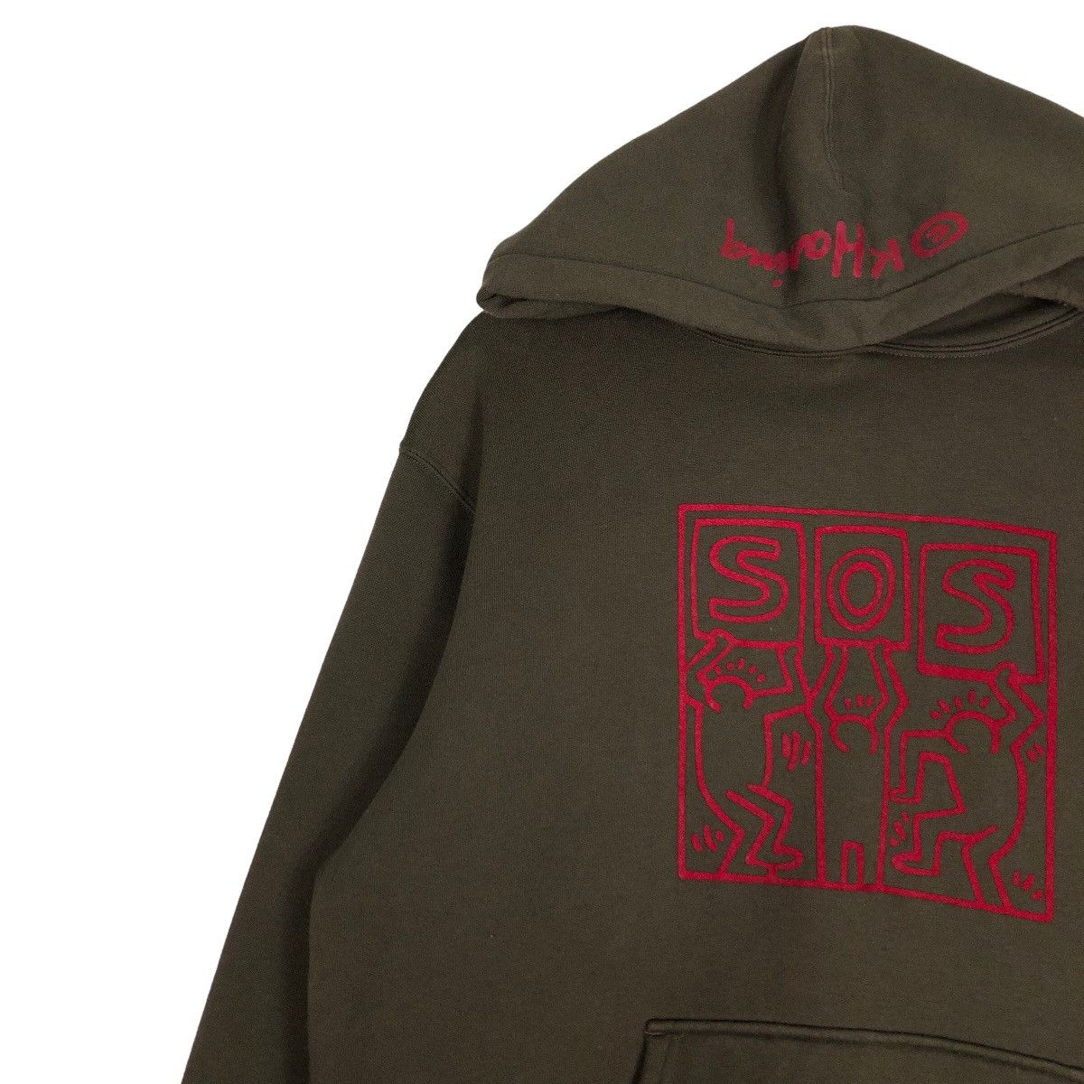 Japanese Brand 🔥Vintage Hoodie Pull Over Keith Haring Big Logo Size US L / EU 52-54 / 3 - 7 Thumbnail